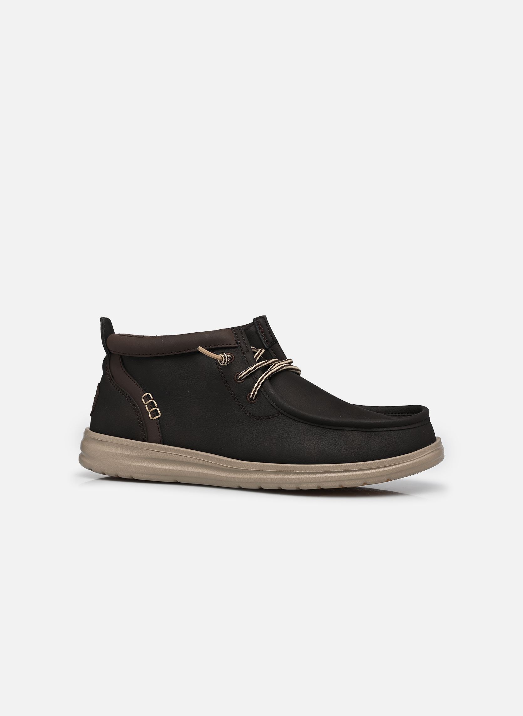 Baskets basses Wally Mid GripR Classic homme marron HEYDUDE Baskets basses Wally Mid GripR Classic homme marron MOLE BROWN