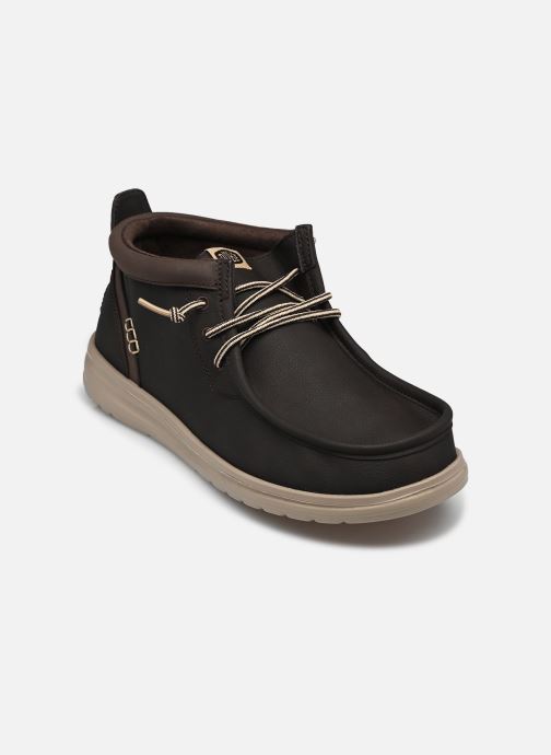 HEYDUDE Baskets basses Wally Mid GripR Classic homme marron