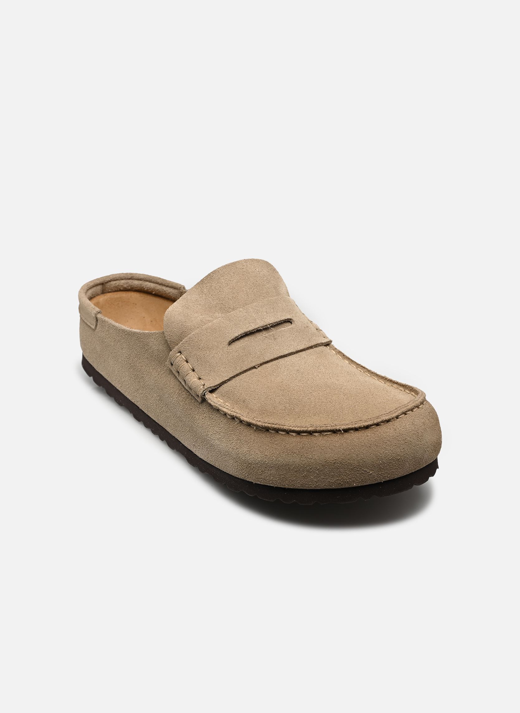 Sandales et mules Naples Wrapped Suede - Regular homme beige Birkenstock Sandales et mules Naples Wrapped Suede - Regular homme beige TAUPE