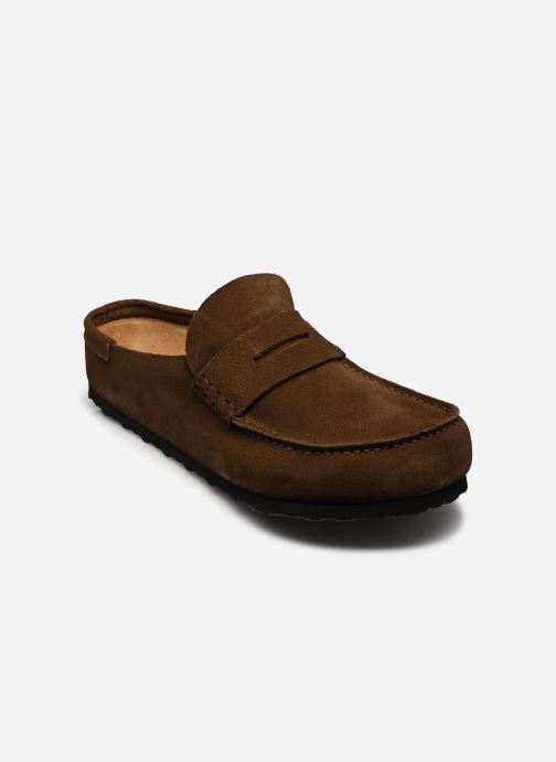 Birkenstock Sandales et mules Naples Wrapped Suede - Regular homme marron