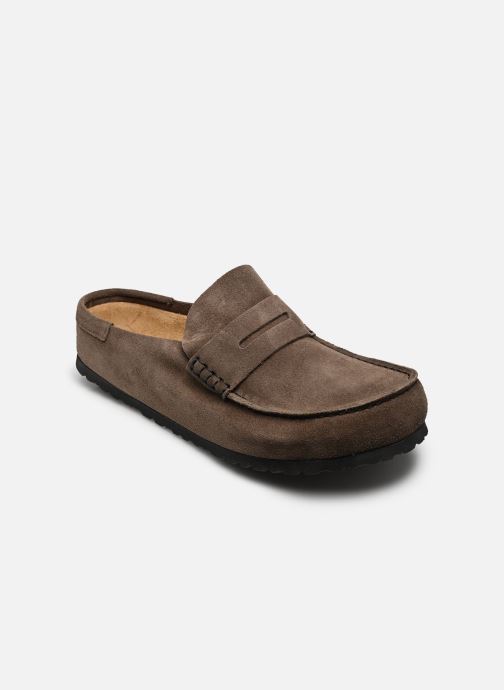 Birkenstock Sandales et mules Naples Wrapped Suede - Regular homme marron