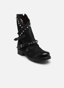 Enkellaarzen en boots A50241 dames zwart