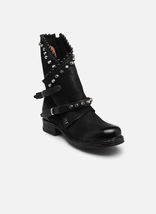AS98 Enkellaarzen en boots A50241 dames zwart