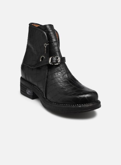 AS98 Enkellaarzen en boots C41210 dames zwart