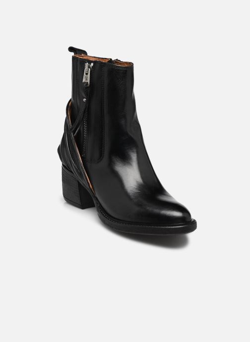 AS98 Enkellaarzen en boots C45201 dames zwart