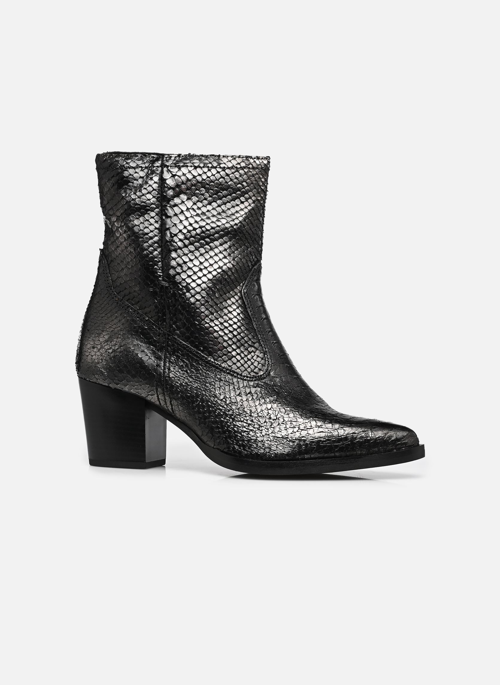 Enkellaarzen en boots N30209 dames zilver Mjus Enkellaarzen en boots N30209 dames zilver ANTRACITE