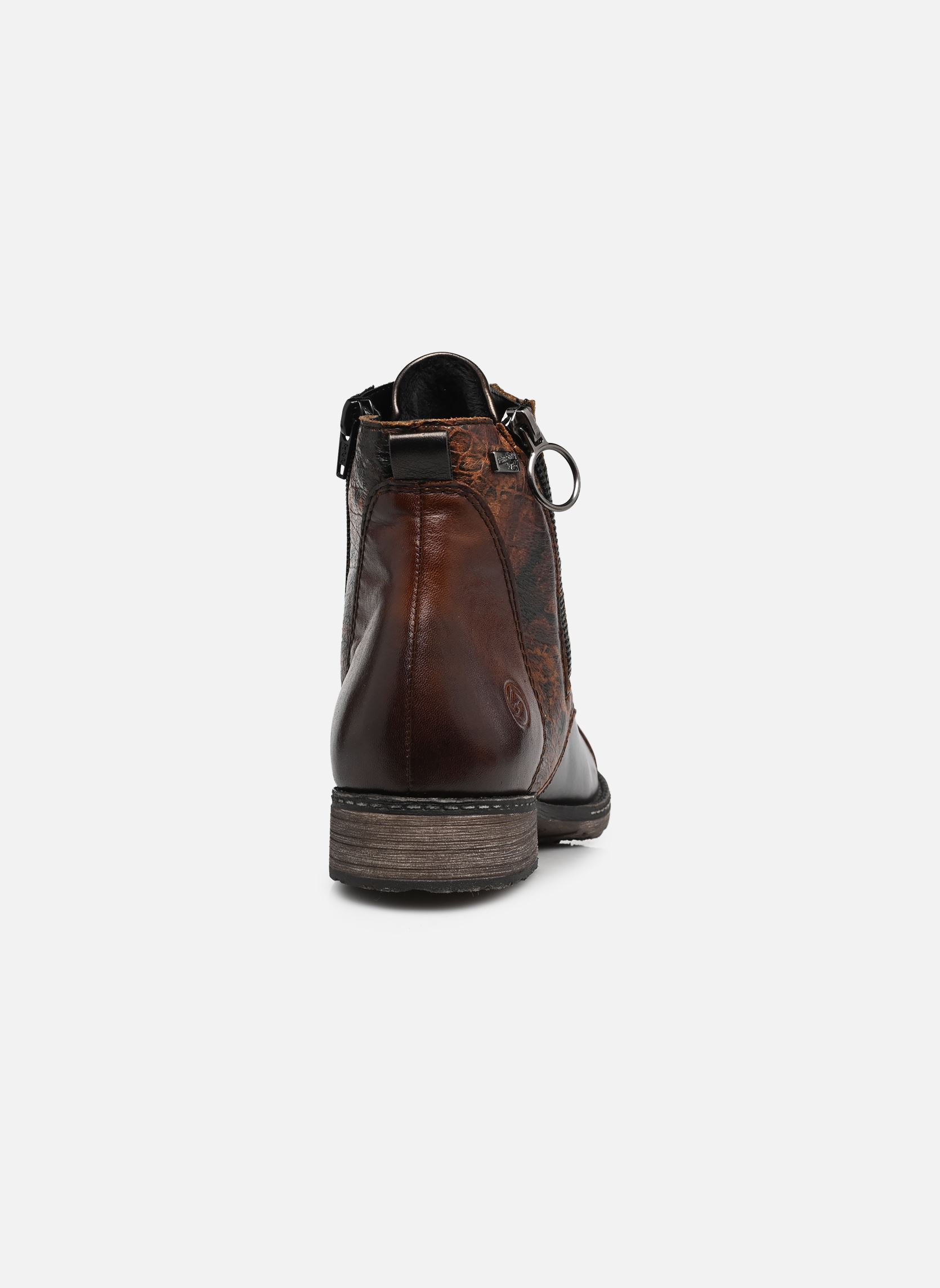 Enkellaarzen en boots D4382 dames bruin Remonte Enkellaarzen en boots D4382 dames bruin CHESTNUT/ANTIK/KASTANIE