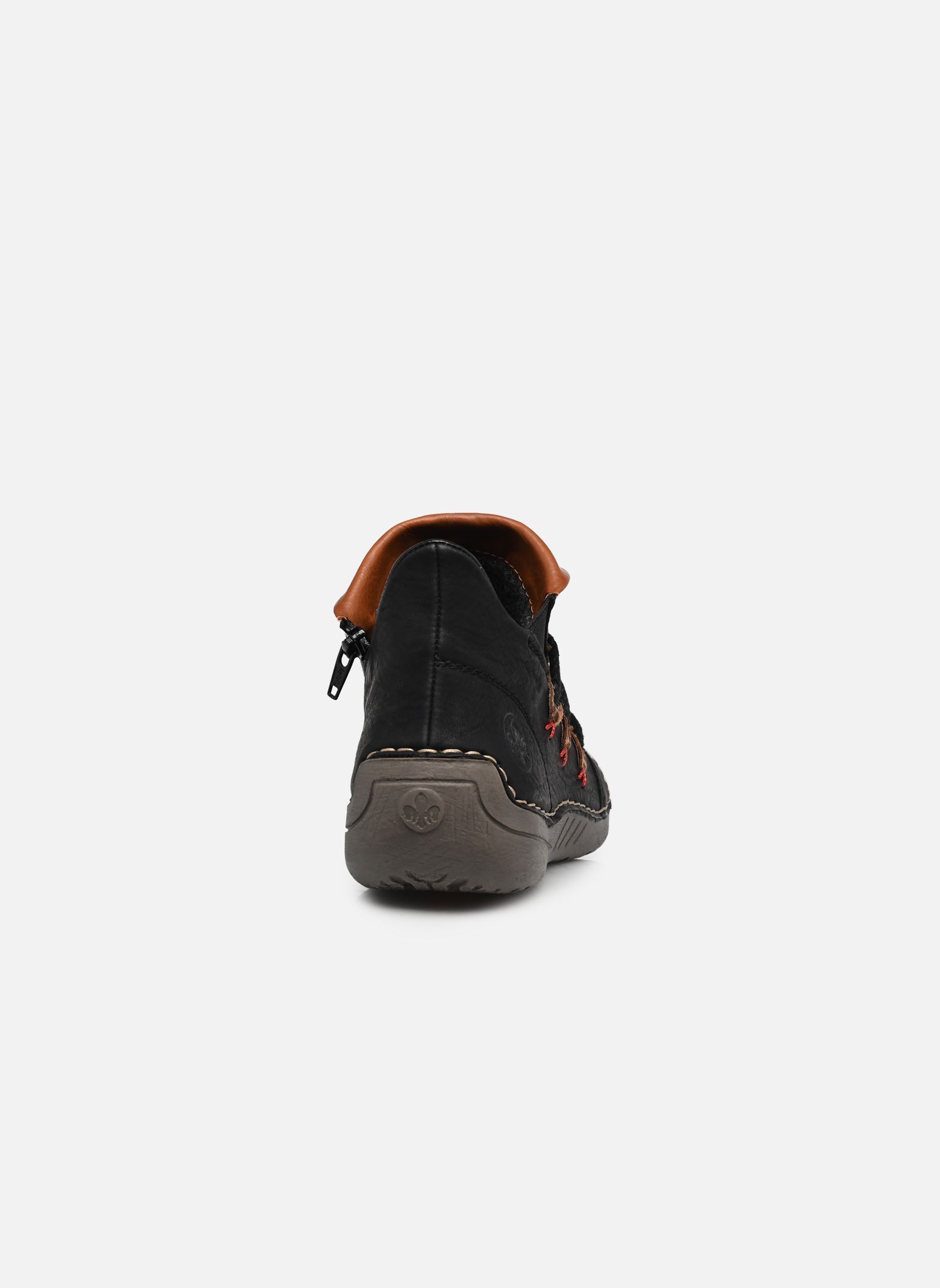 Sneakers 72581 dames zwart Rieker Sneakers 72581 dames zwart SCHWARZ/LEO-NUSS/CAYENNE
