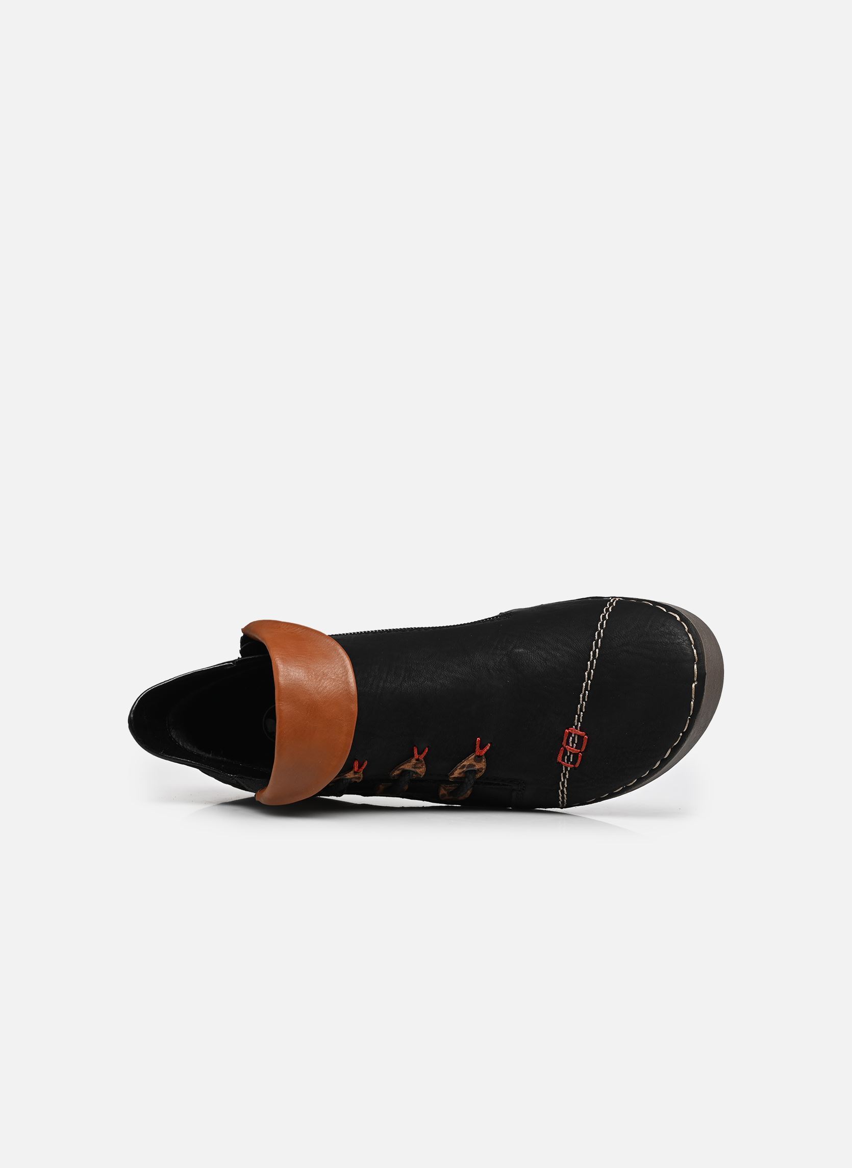 Sneakers 72581 dames zwart Rieker Sneakers 72581 dames zwart SCHWARZ/LEO-NUSS/CAYENNE