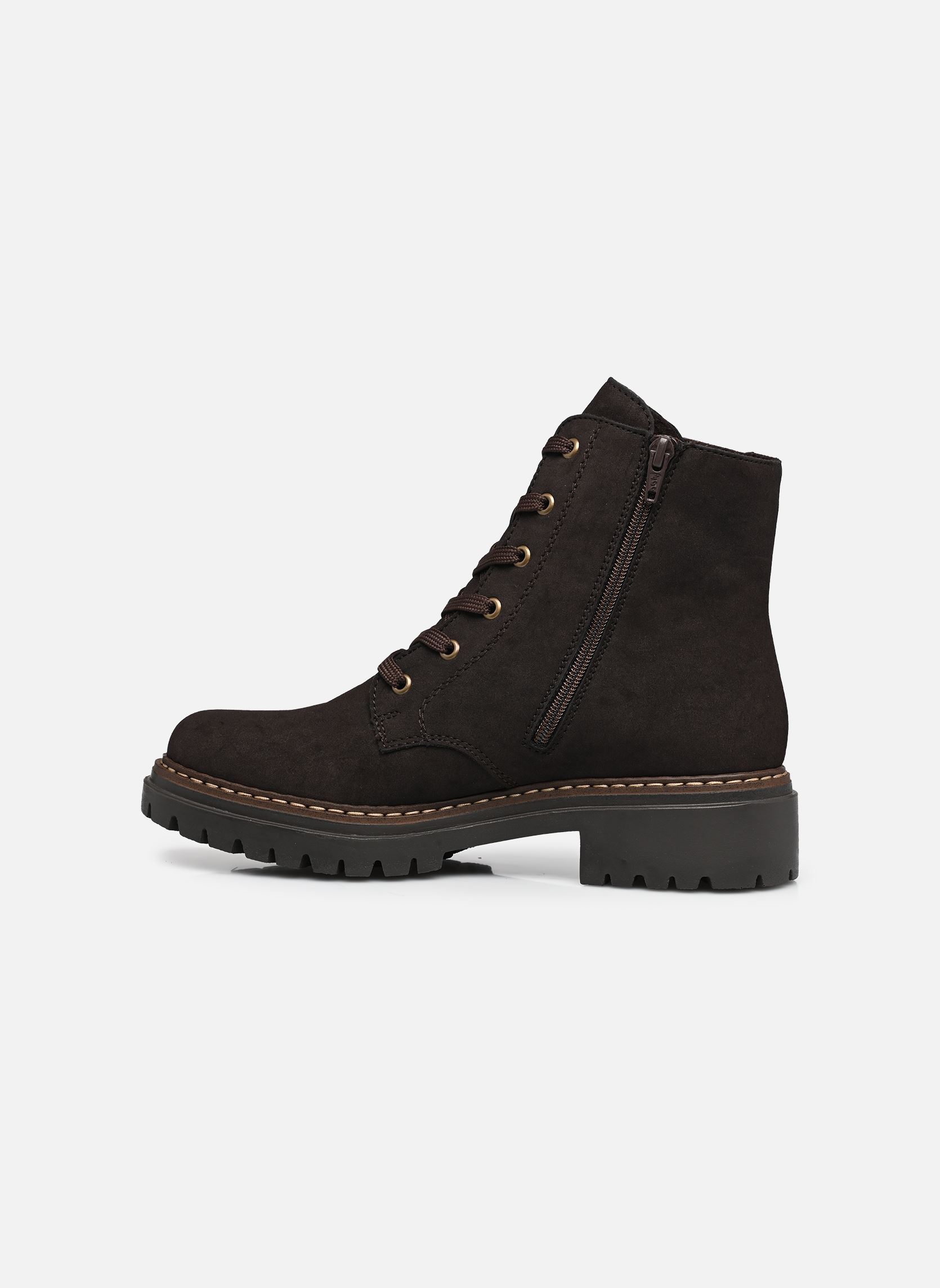 Enkellaarzen en boots 72617 dames bruin Rieker Enkellaarzen en boots 72617 dames bruin NOUGAT/ANTIK/ESPRESSO