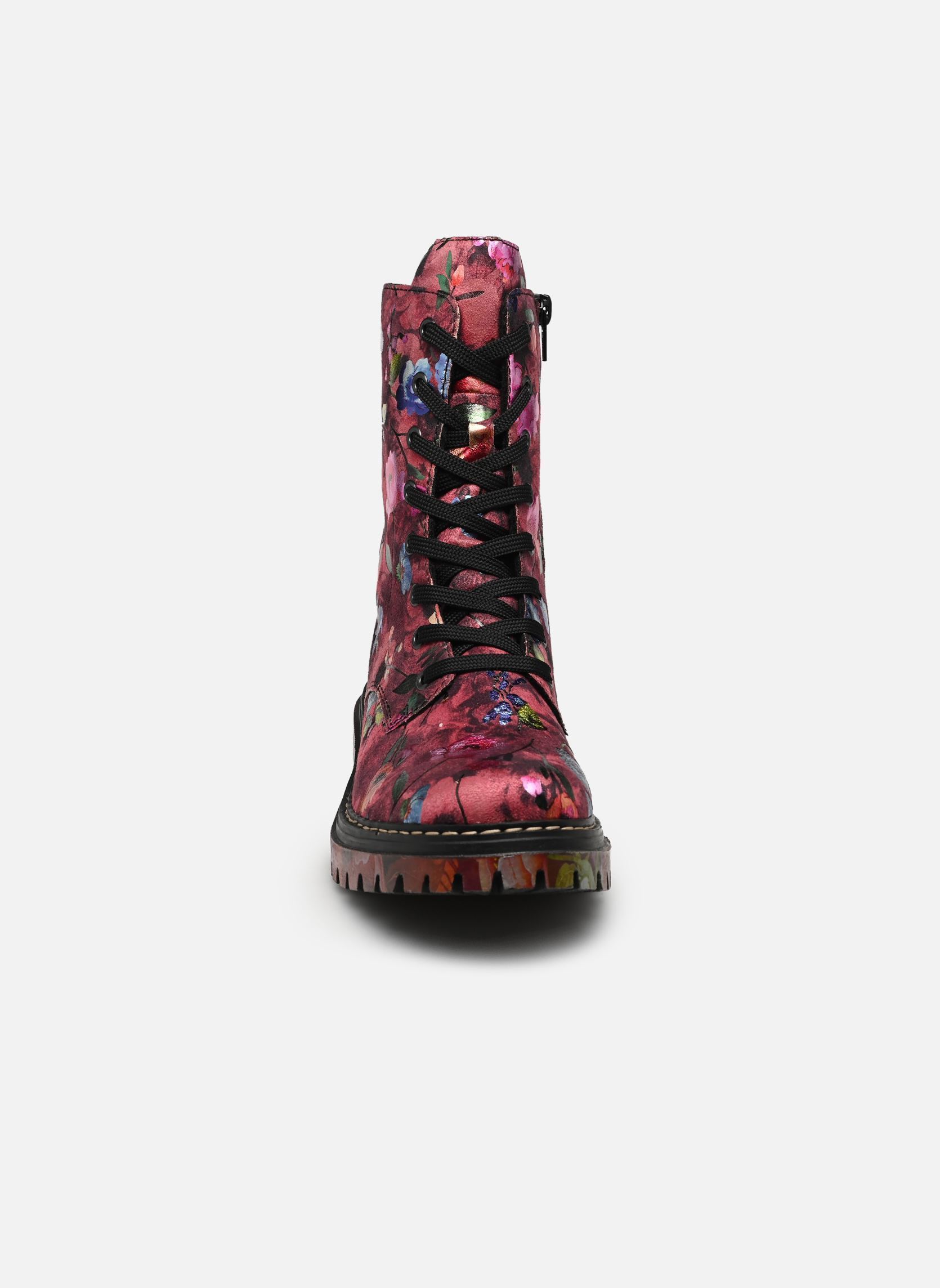Enkellaarzen en boots 72627 dames roze Rieker Enkellaarzen en boots 72627 dames roze MULTICOLORE