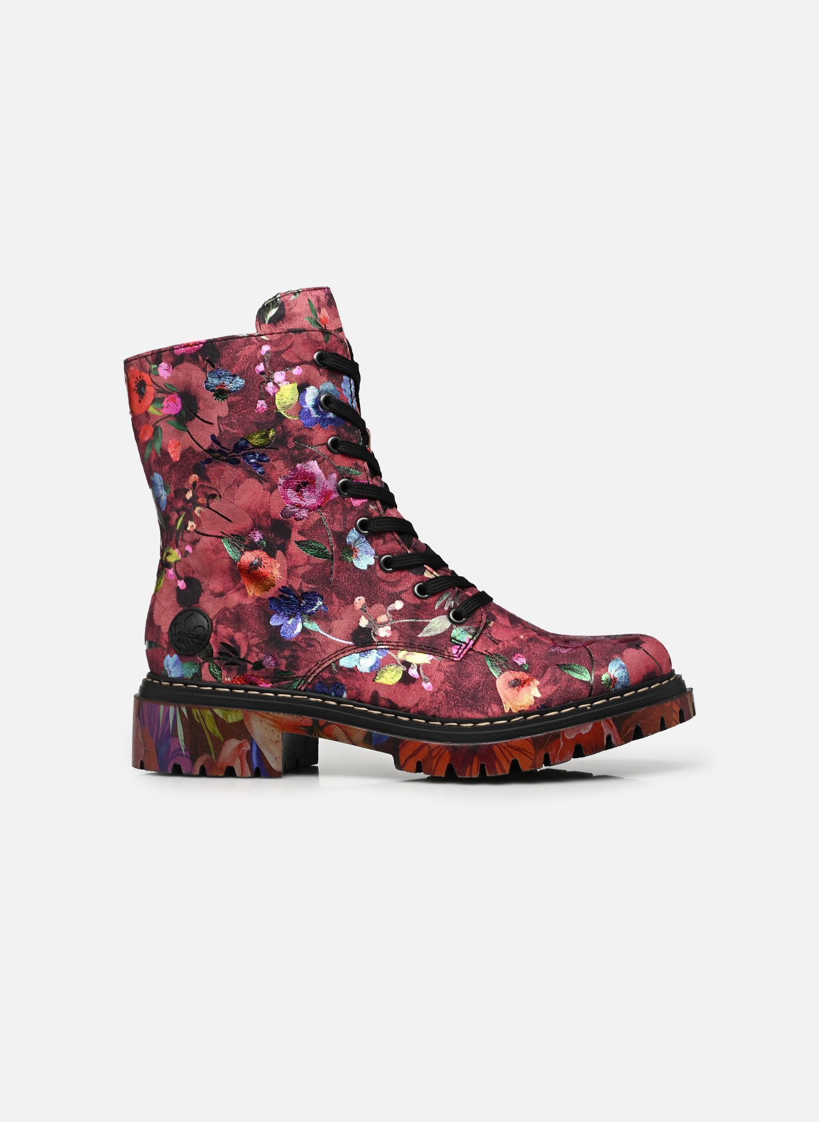 Enkellaarzen en boots 72627 dames roze Rieker Enkellaarzen en boots 72627 dames roze MULTICOLORE