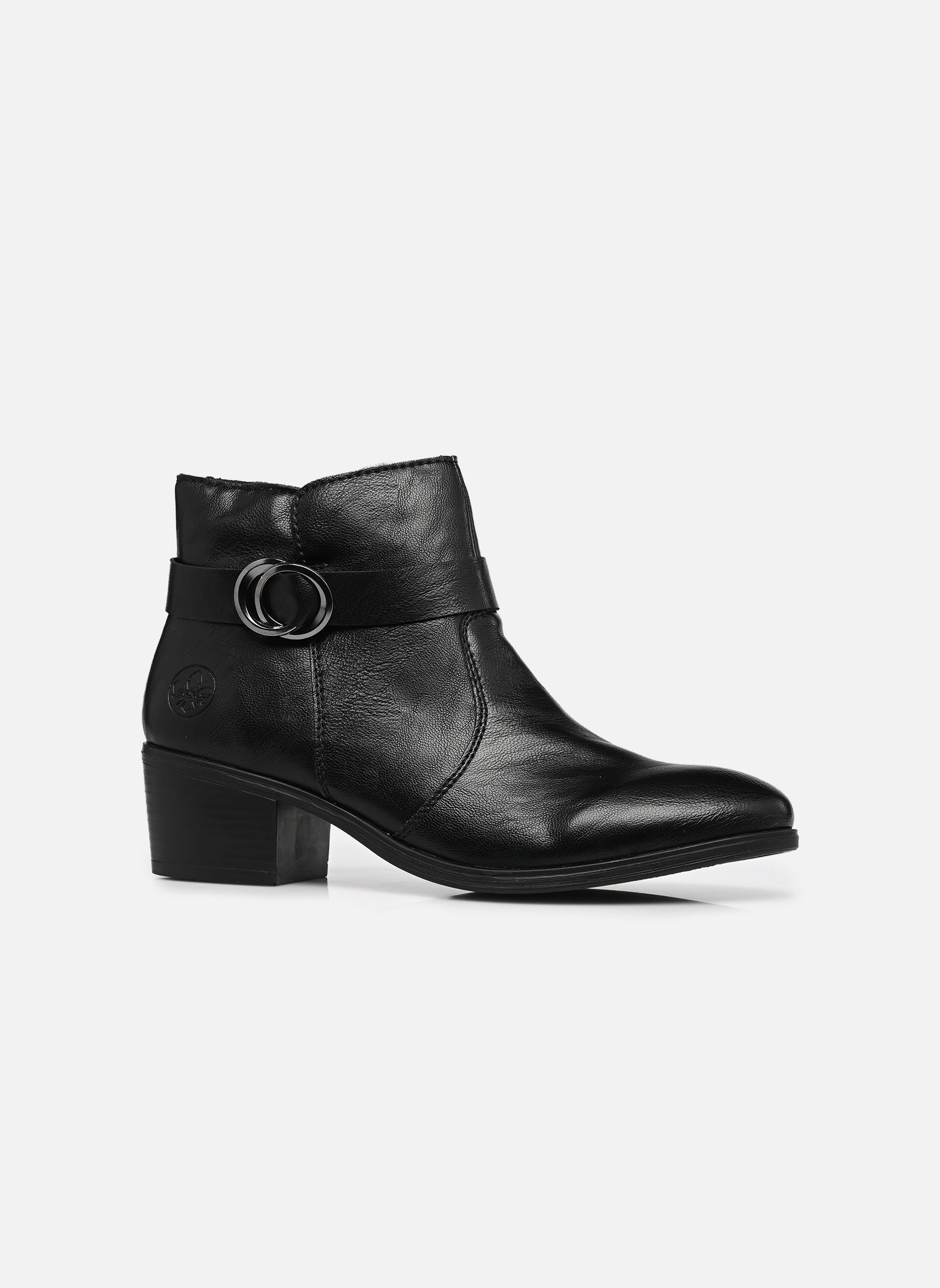 Enkellaarzen en boots 73975 dames zwart Rieker Enkellaarzen en boots 73975 dames zwart NOIR