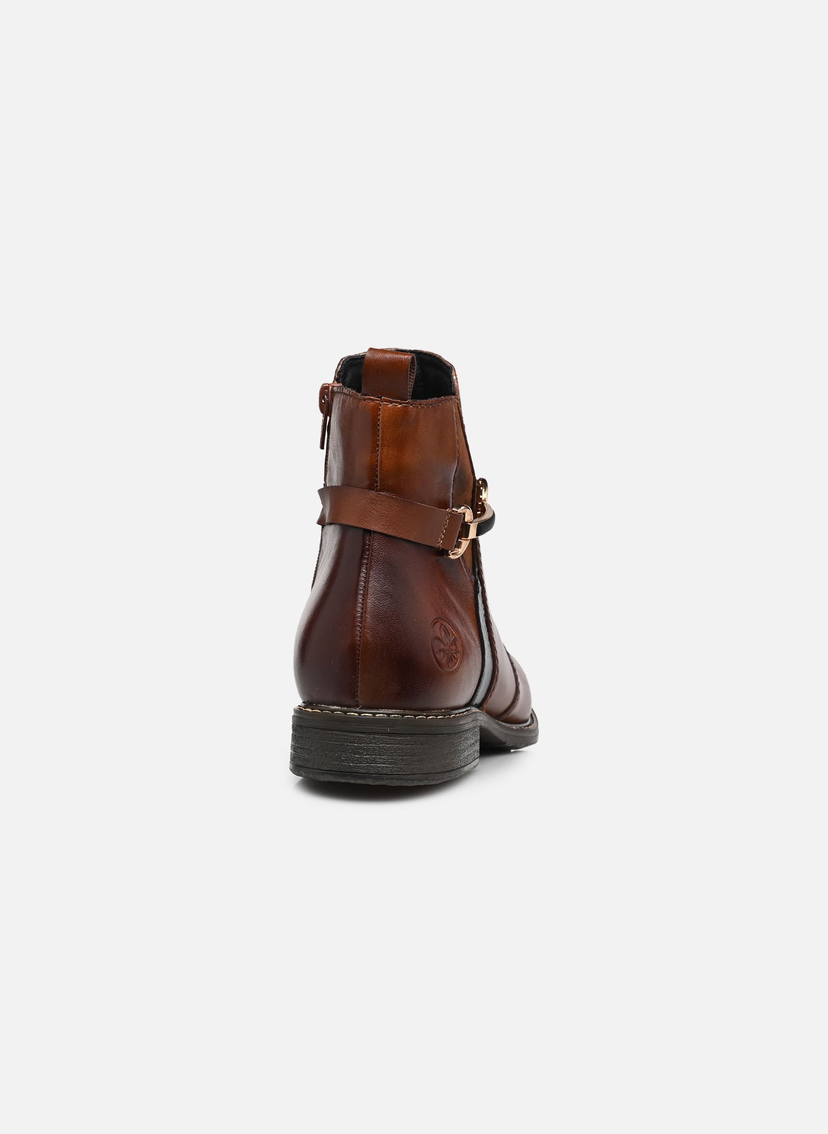 Enkellaarzen en boots 74856 dames bruin Rieker Enkellaarzen en boots 74856 dames bruin COGNAC/MIDNIGHT/NUSS/REH