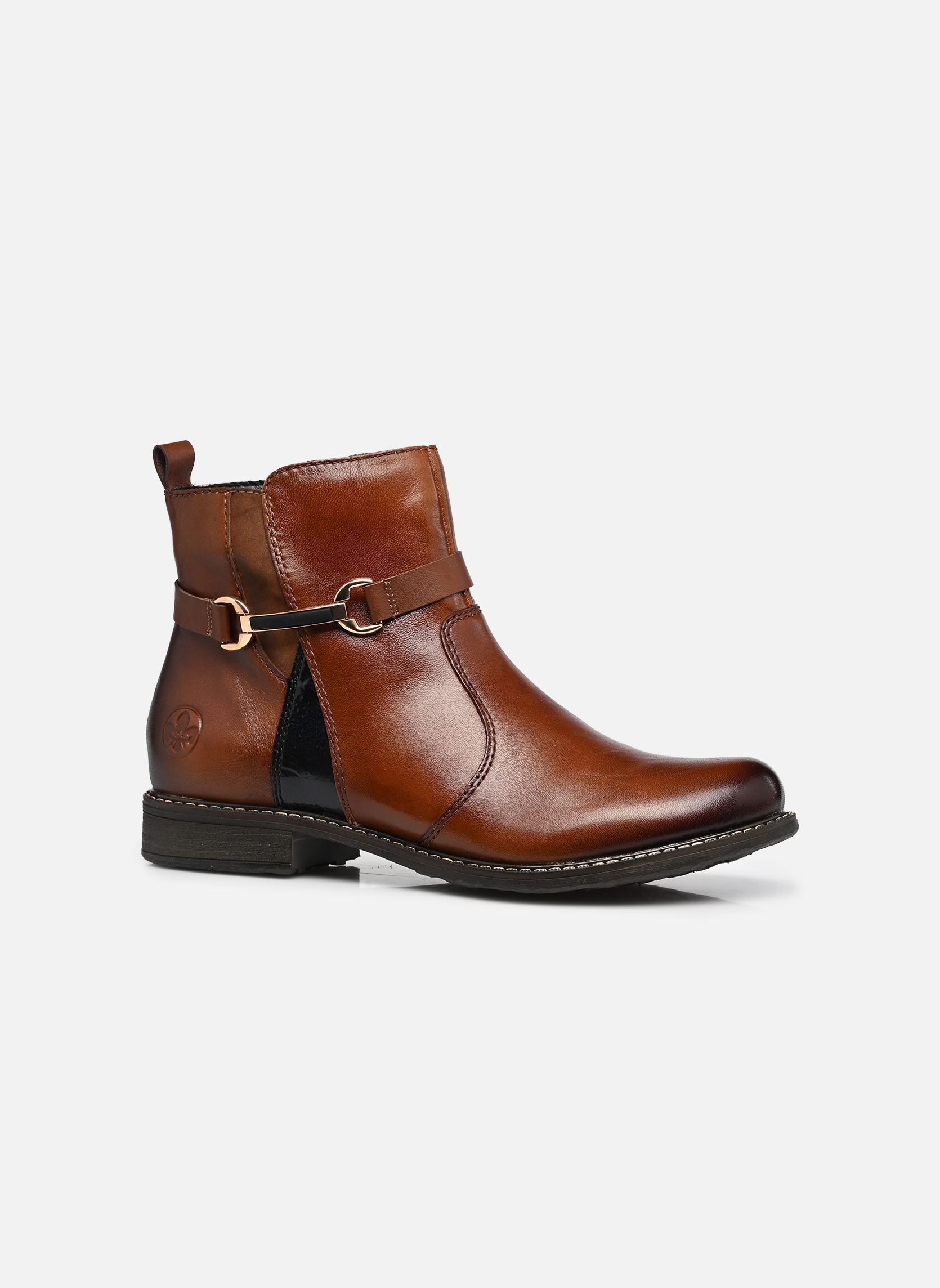 Enkellaarzen en boots 74856 dames bruin Rieker Enkellaarzen en boots 74856 dames bruin COGNAC/MIDNIGHT/NUSS/REH