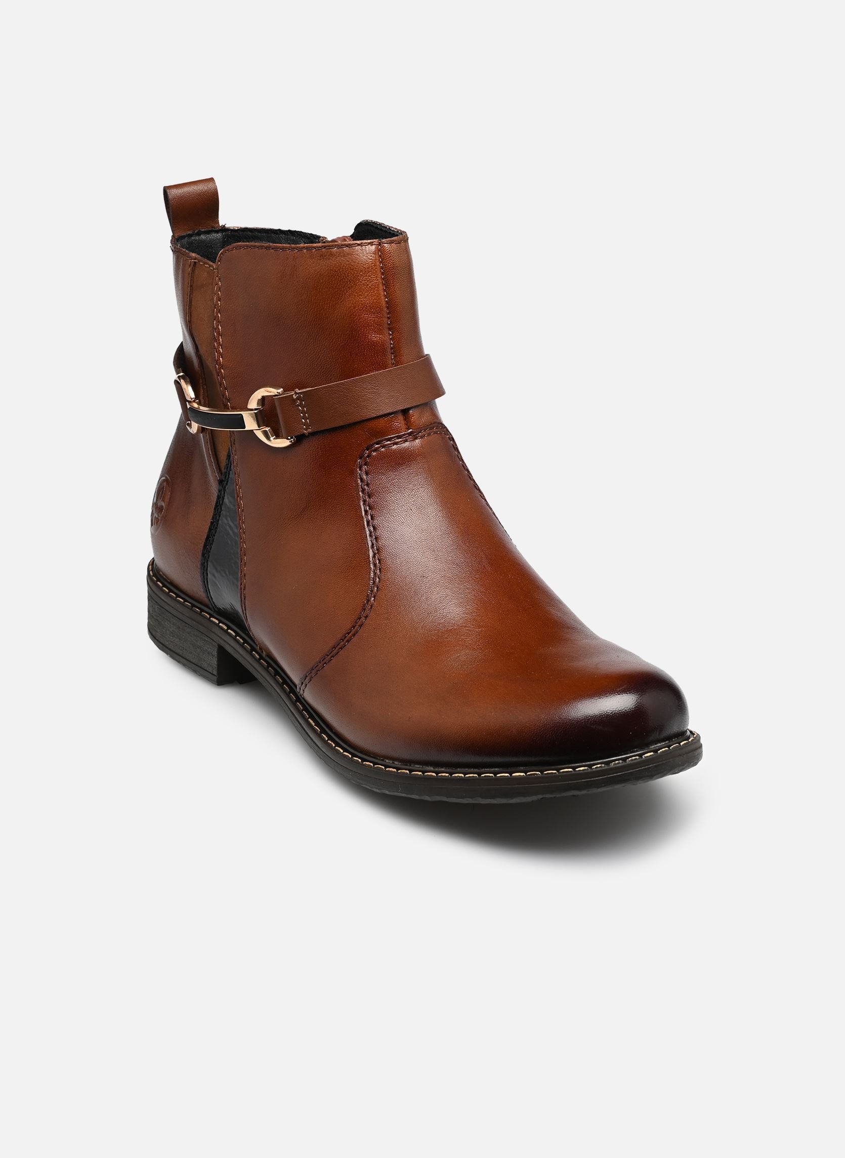 Enkellaarzen en boots 74856 dames bruin Rieker Enkellaarzen en boots 74856 dames bruin COGNAC/MIDNIGHT/NUSS/REH