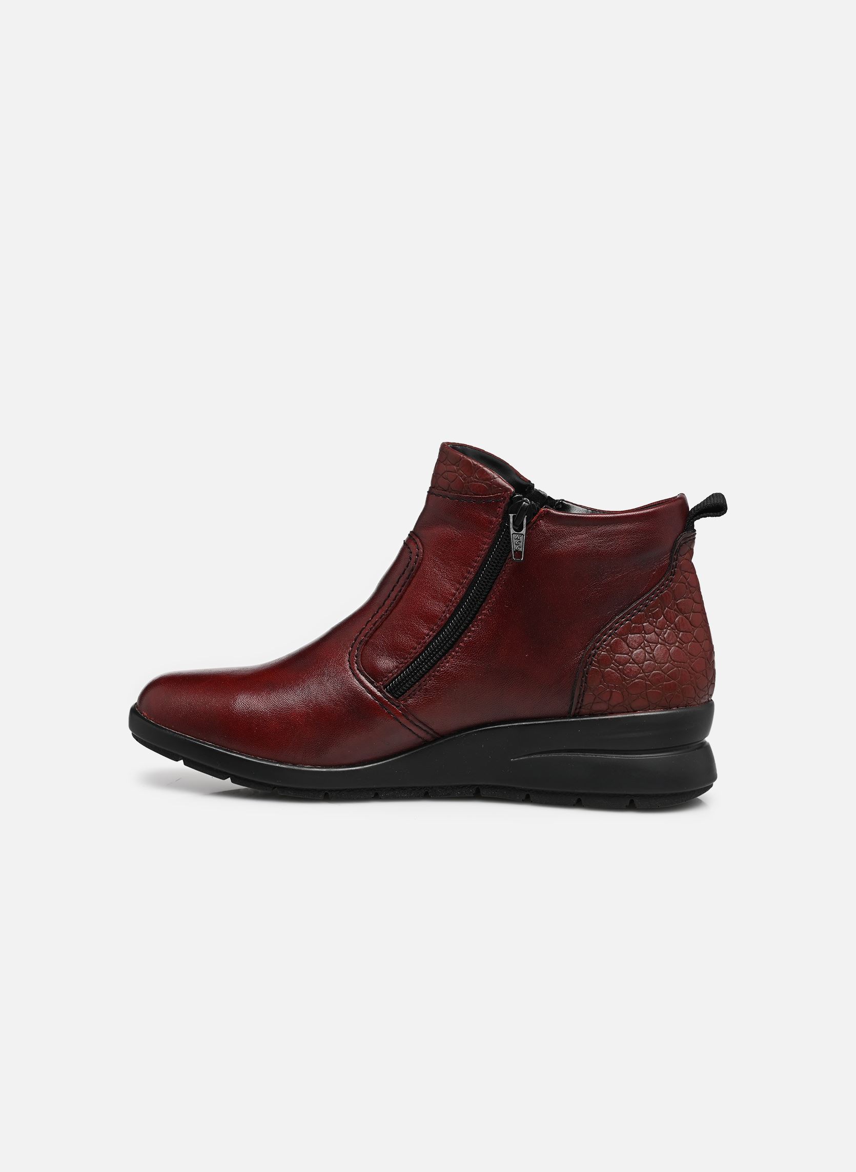 Enkellaarzen en boots L4861 dames bordeaux Rieker Enkellaarzen en boots L4861 dames bordeaux WEINROT/WINE