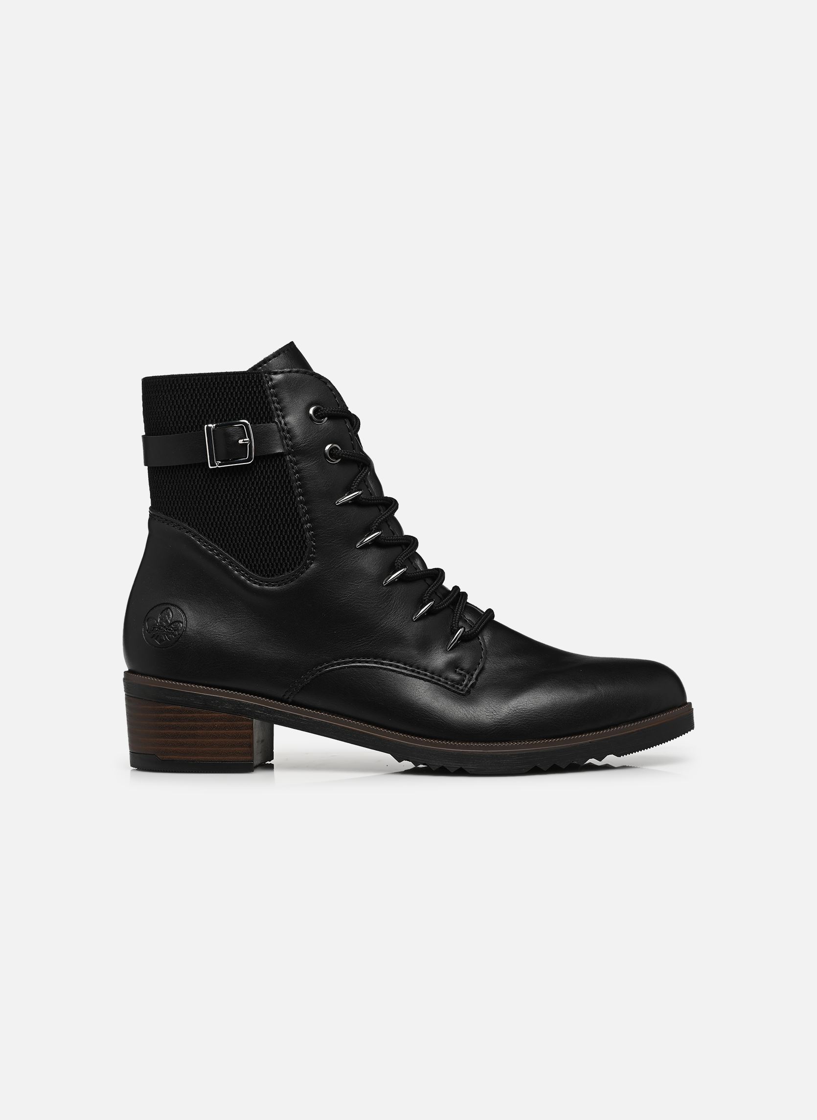 Enkellaarzen en boots Y0500 dames zwart Rieker Enkellaarzen en boots Y0500 dames zwart SCHWARZ/SCHWARZ