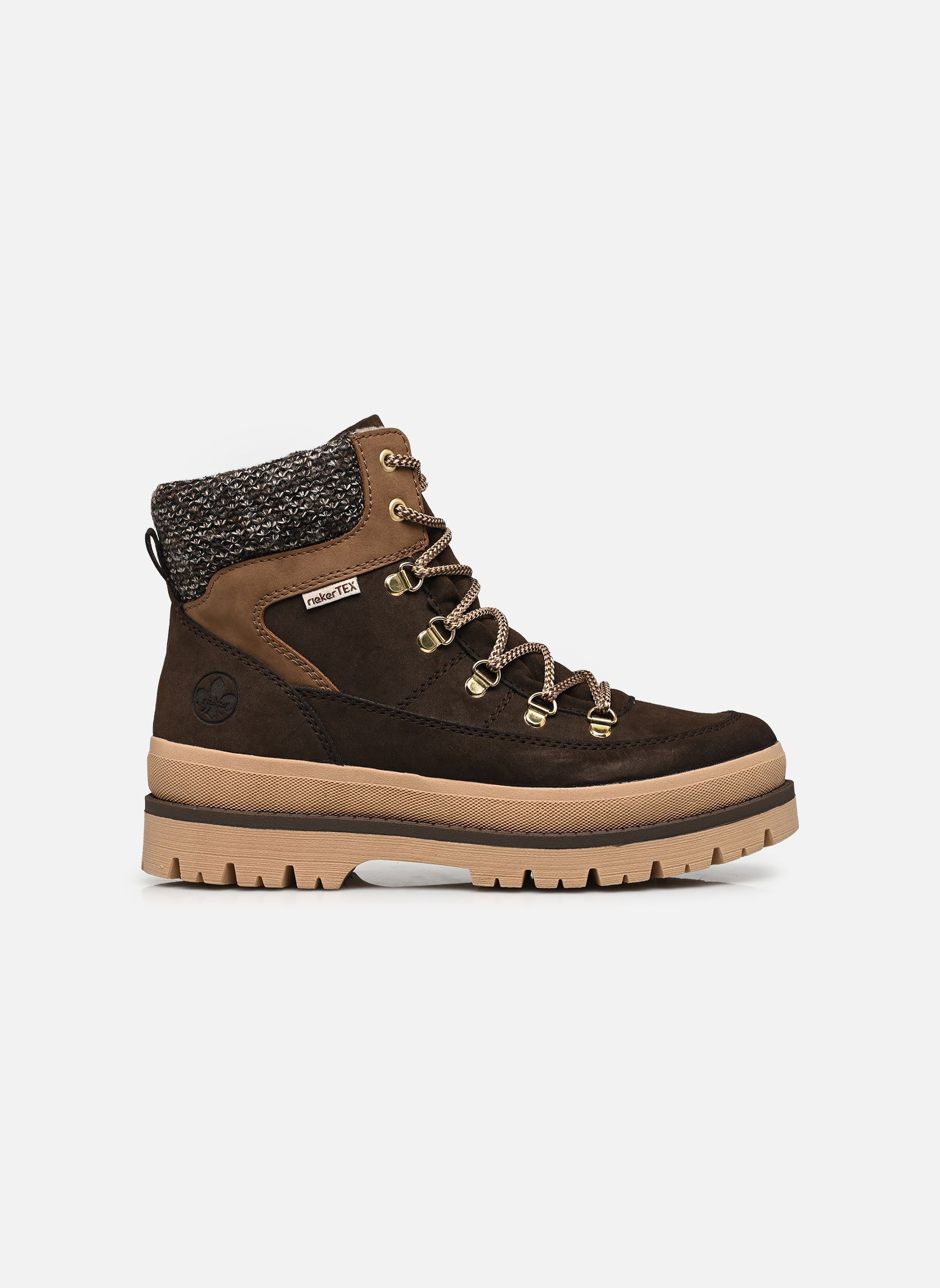 Enkellaarzen en boots Y6210 dames bruin Rieker Enkellaarzen en boots Y6210 dames bruin RANCHO/OAT/BRAUN-BEIGE