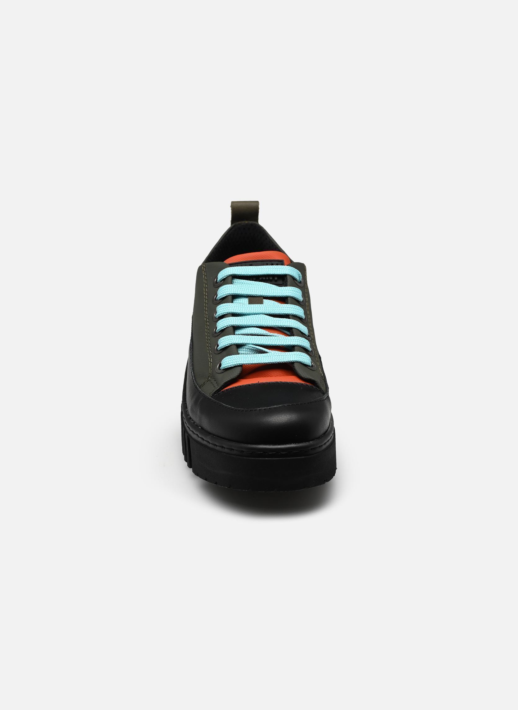 Baskets BRIGHTON 1518A femme vert Art Baskets BRIGHTON 1518A femme vert KAKI-ORANGE