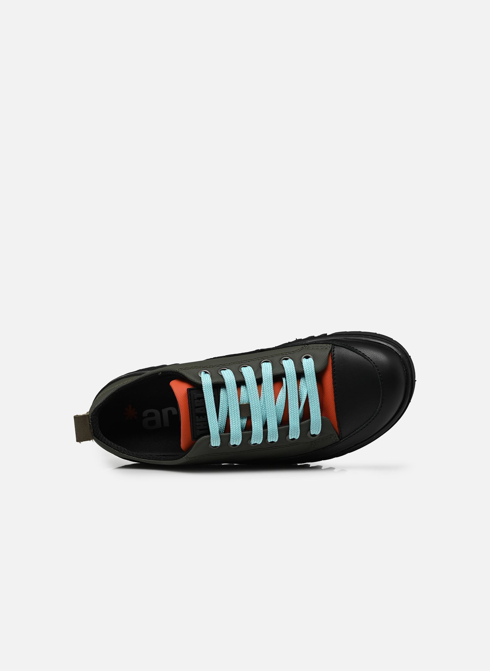 Baskets BRIGHTON 1518A femme vert Art Baskets BRIGHTON 1518A femme vert KAKI-ORANGE