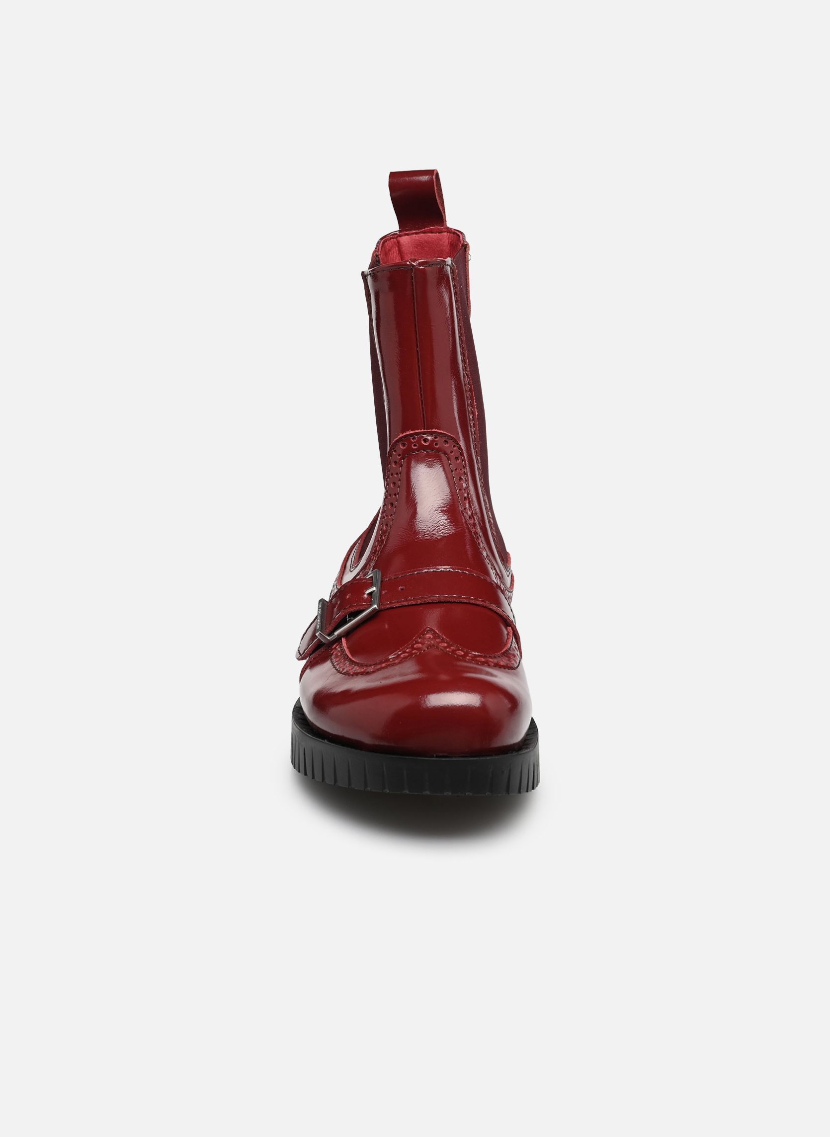 Enkellaarzen en boots OXFORD 1848 dames rood Art Enkellaarzen en boots OXFORD 1848 dames rood BURDEOS