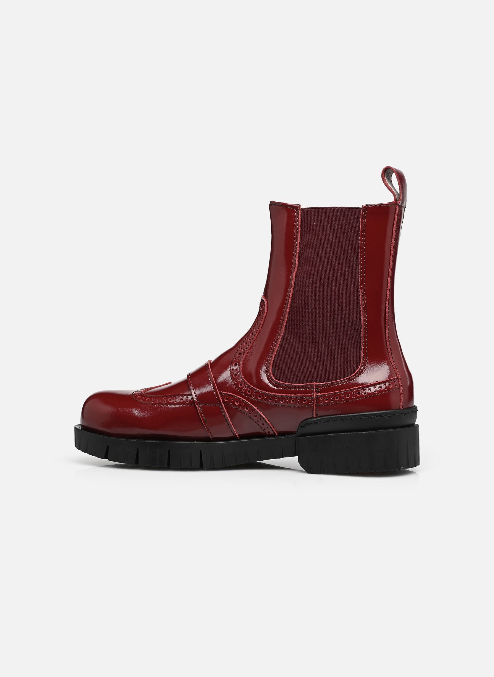 Enkellaarzen en boots OXFORD 1848 dames rood Art Enkellaarzen en boots OXFORD 1848 dames rood BURDEOS