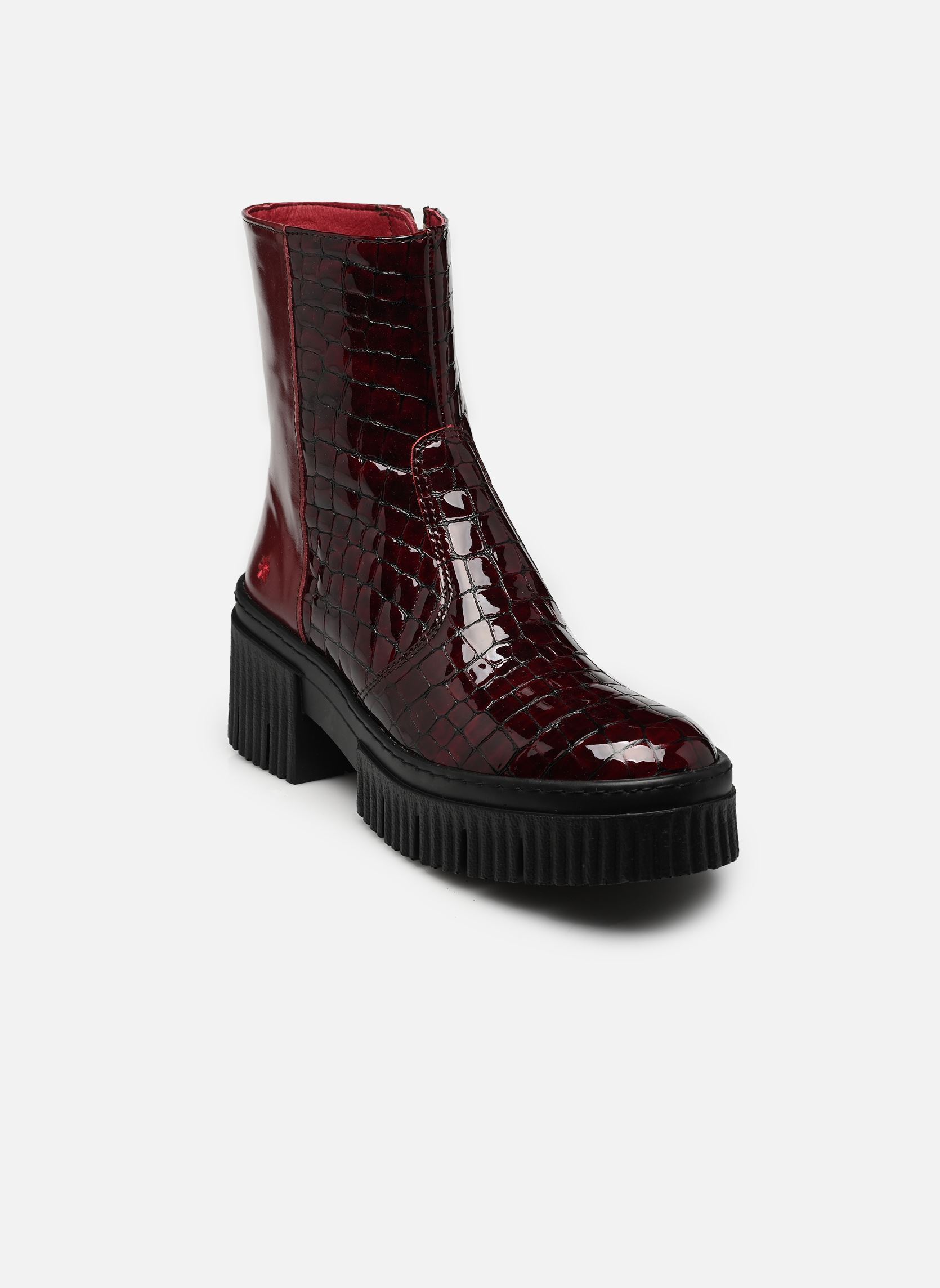 Enkellaarzen en boots YORK 1374 dames bordeaux Art Enkellaarzen en boots YORK 1374 dames bordeaux BURDEOS