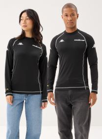 Polos AUTHENTIC RAWIRI LES ARDENTES noir Kappa Polos AUTHENTIC RAWIRI LES ARDENTES noir BLACK MEL - WHITE