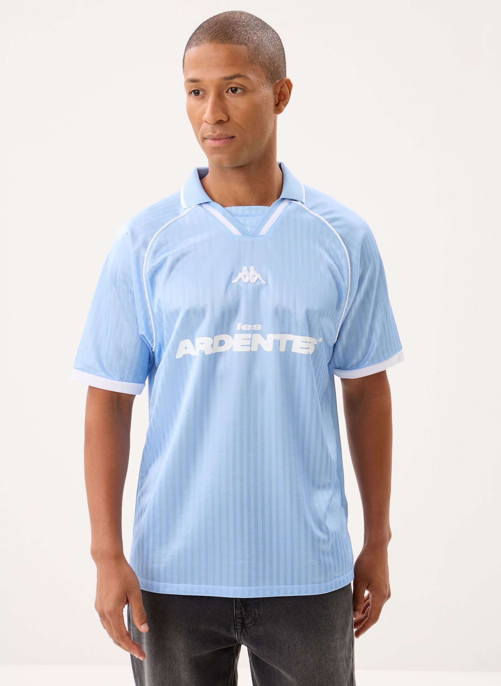 Polos AUTHENTIC MANAIA LES ARDENTES bleu Kappa Polos AUTHENTIC MANAIA LES ARDENTES bleu BLUE POWDER - WHITE