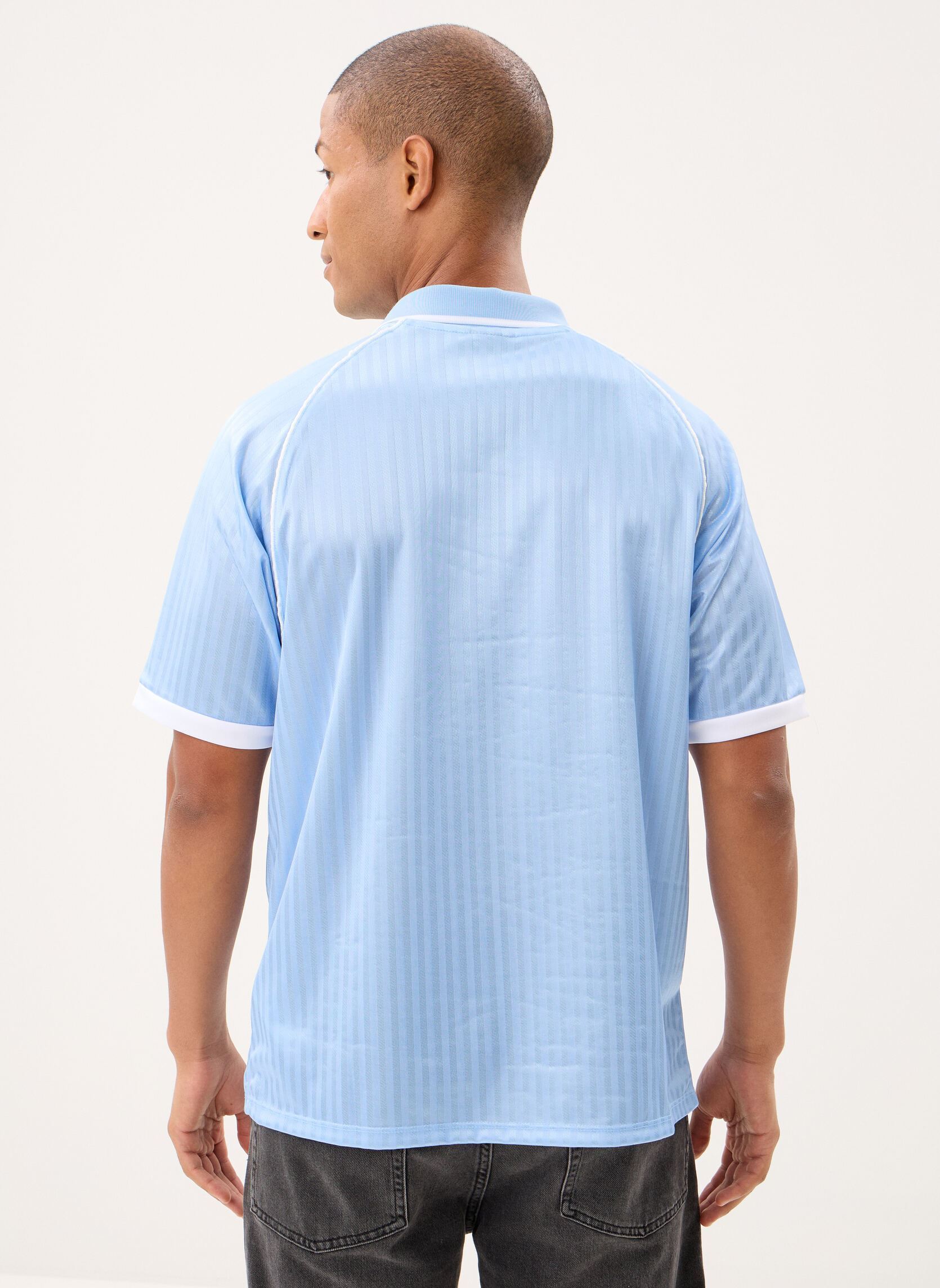Polos AUTHENTIC MANAIA LES ARDENTES bleu Kappa Polos AUTHENTIC MANAIA LES ARDENTES bleu BLUE POWDER - WHITE