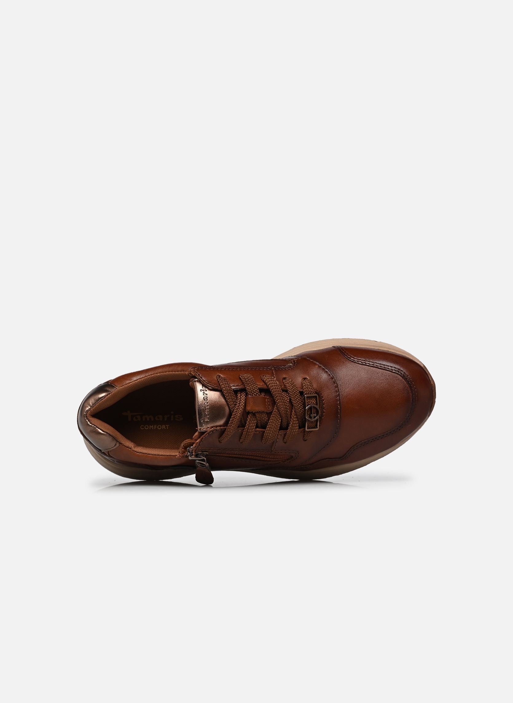 Baskets basses 83704-45 femme marron Tamaris Comfort Baskets basses 83704-45 femme marron COGNAC NAPPA