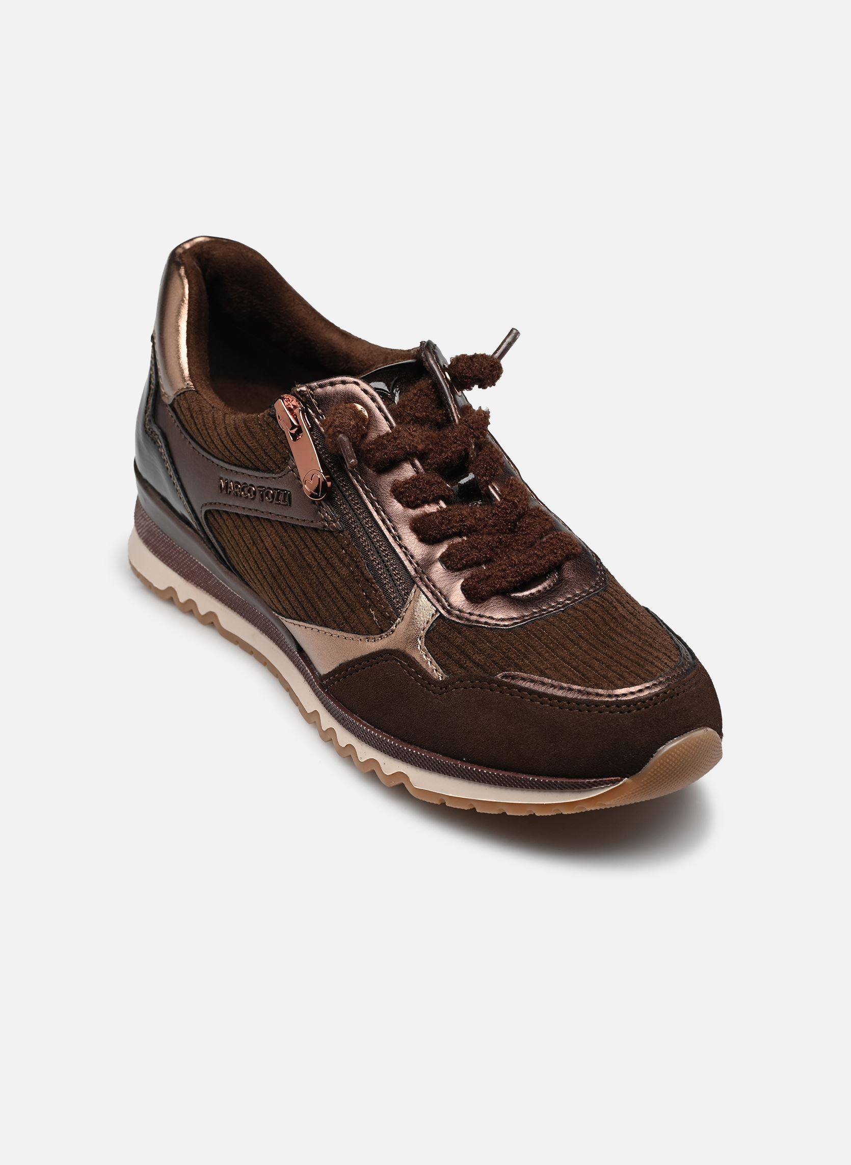 Baskets 23703-47 femme marron Marco Tozzi Baskets 23703-47 femme marron CHOCO COMB