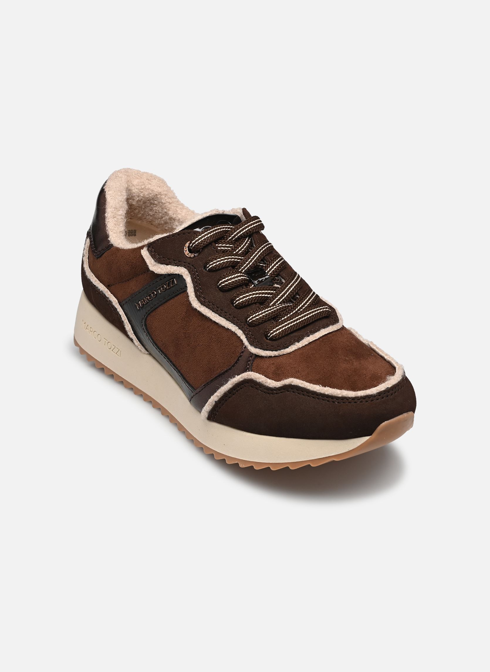 Baskets 23722-47 femme marron Marco Tozzi Baskets 23722-47 femme marron CHOCO COMB
