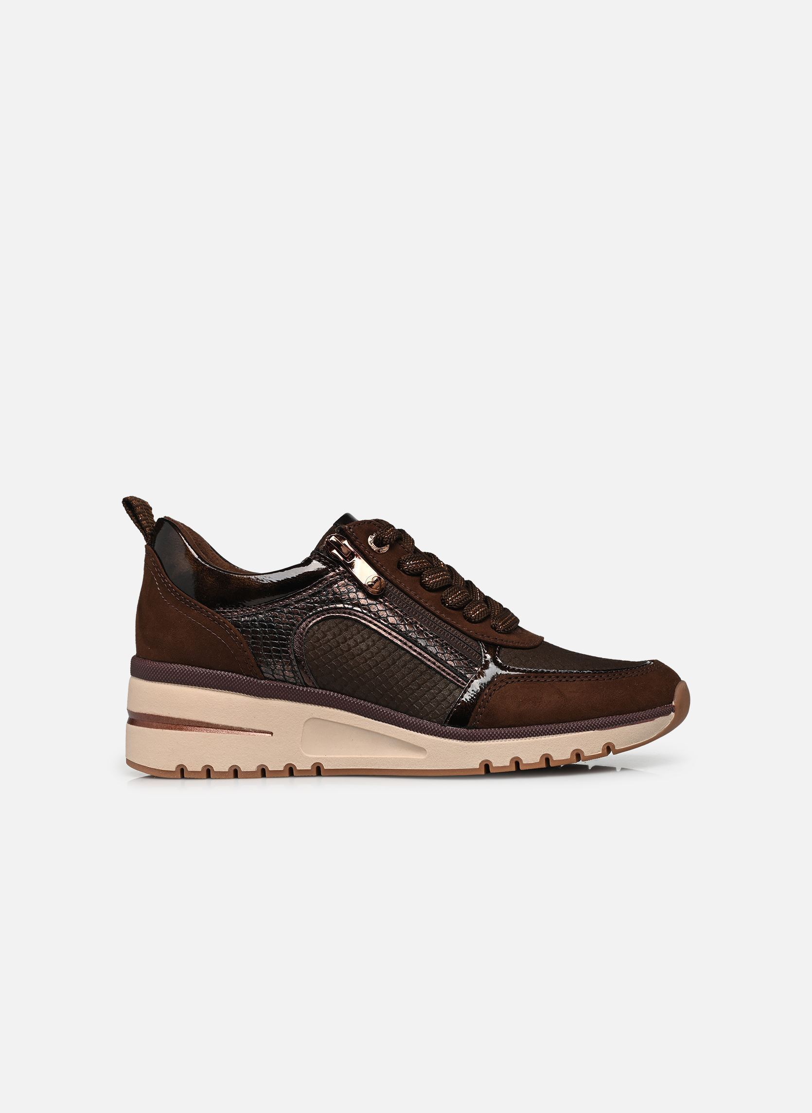 Baskets 23767-45 femme marron Marco Tozzi Baskets 23767-45 femme marron CHOCO COMB