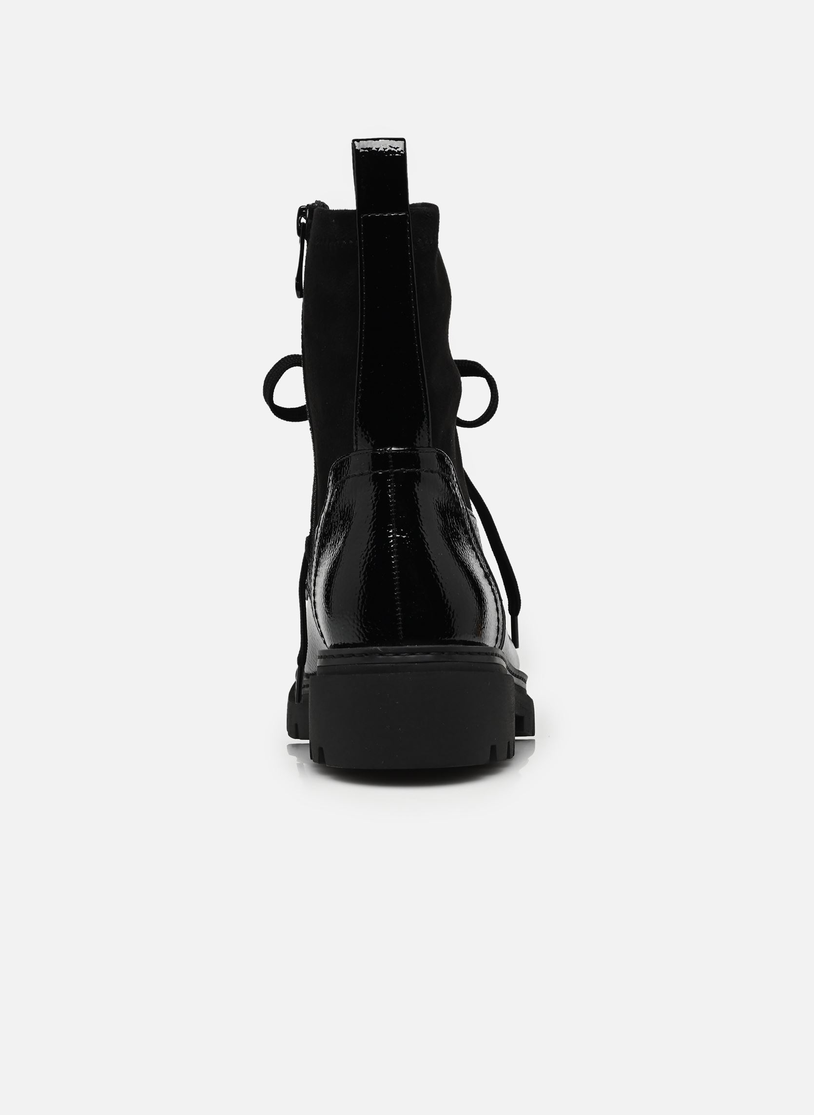 Enkellaarzen en boots 25267-47 dames zwart Marco Tozzi Enkellaarzen en boots 25267-47 dames zwart BLACK PAT.COMB