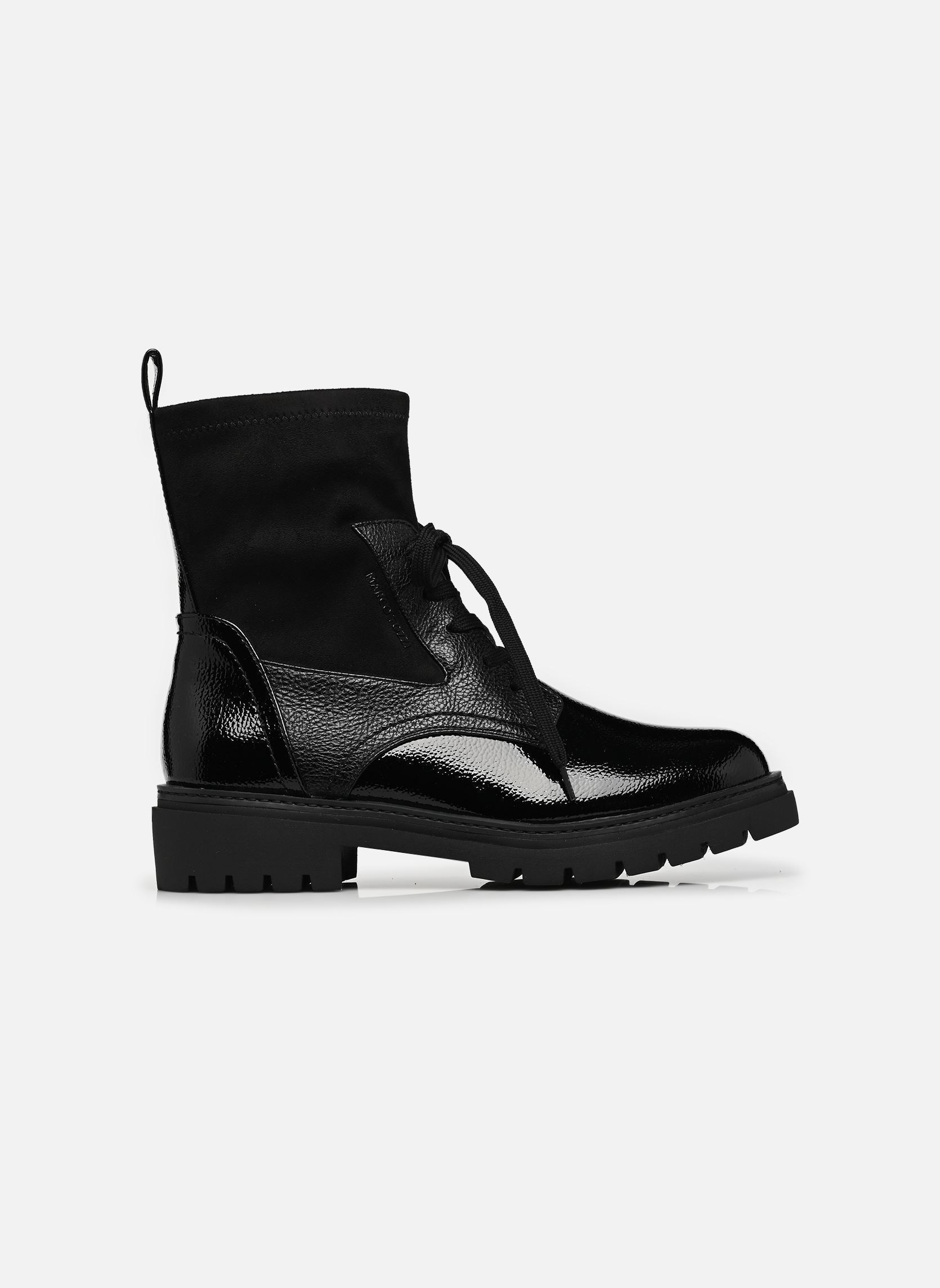 Enkellaarzen en boots 25267-47 dames zwart Marco Tozzi Enkellaarzen en boots 25267-47 dames zwart BLACK PAT.COMB