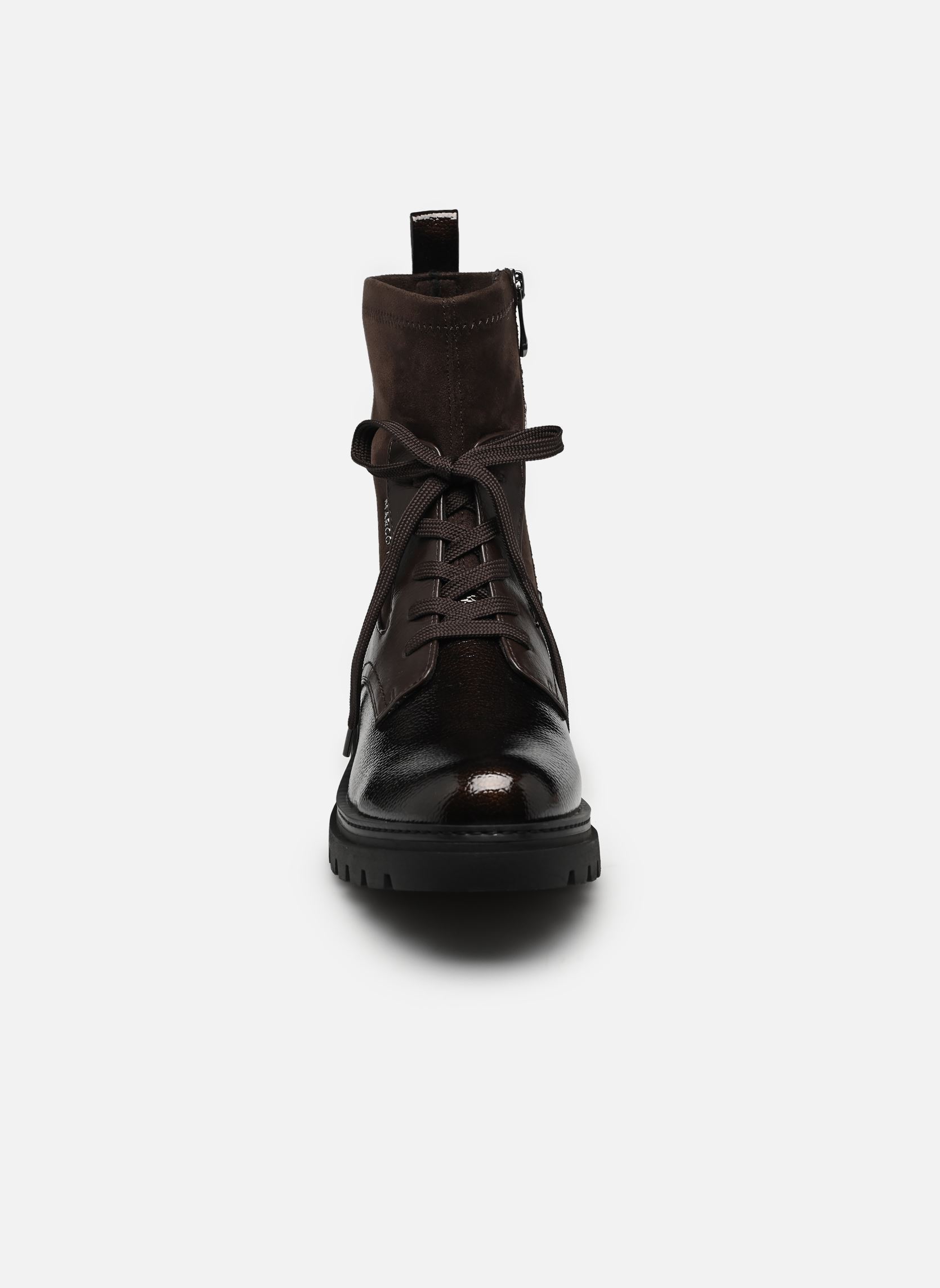 Enkellaarzen en boots 25267-47 dames bruin Marco Tozzi Enkellaarzen en boots 25267-47 dames bruin MOCCA PAT.COMB