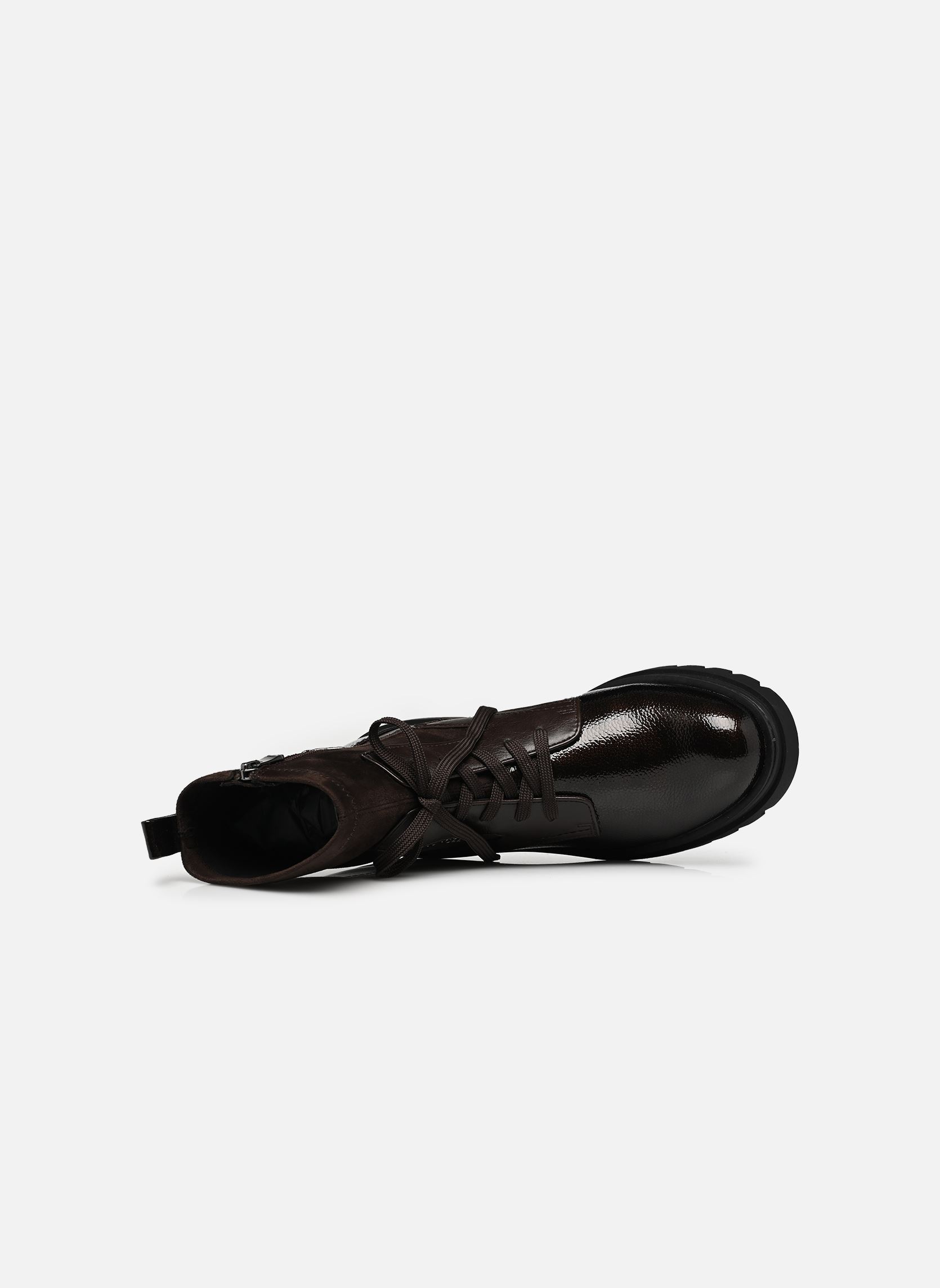Enkellaarzen en boots 25267-47 dames bruin Marco Tozzi Enkellaarzen en boots 25267-47 dames bruin MOCCA PAT.COMB
