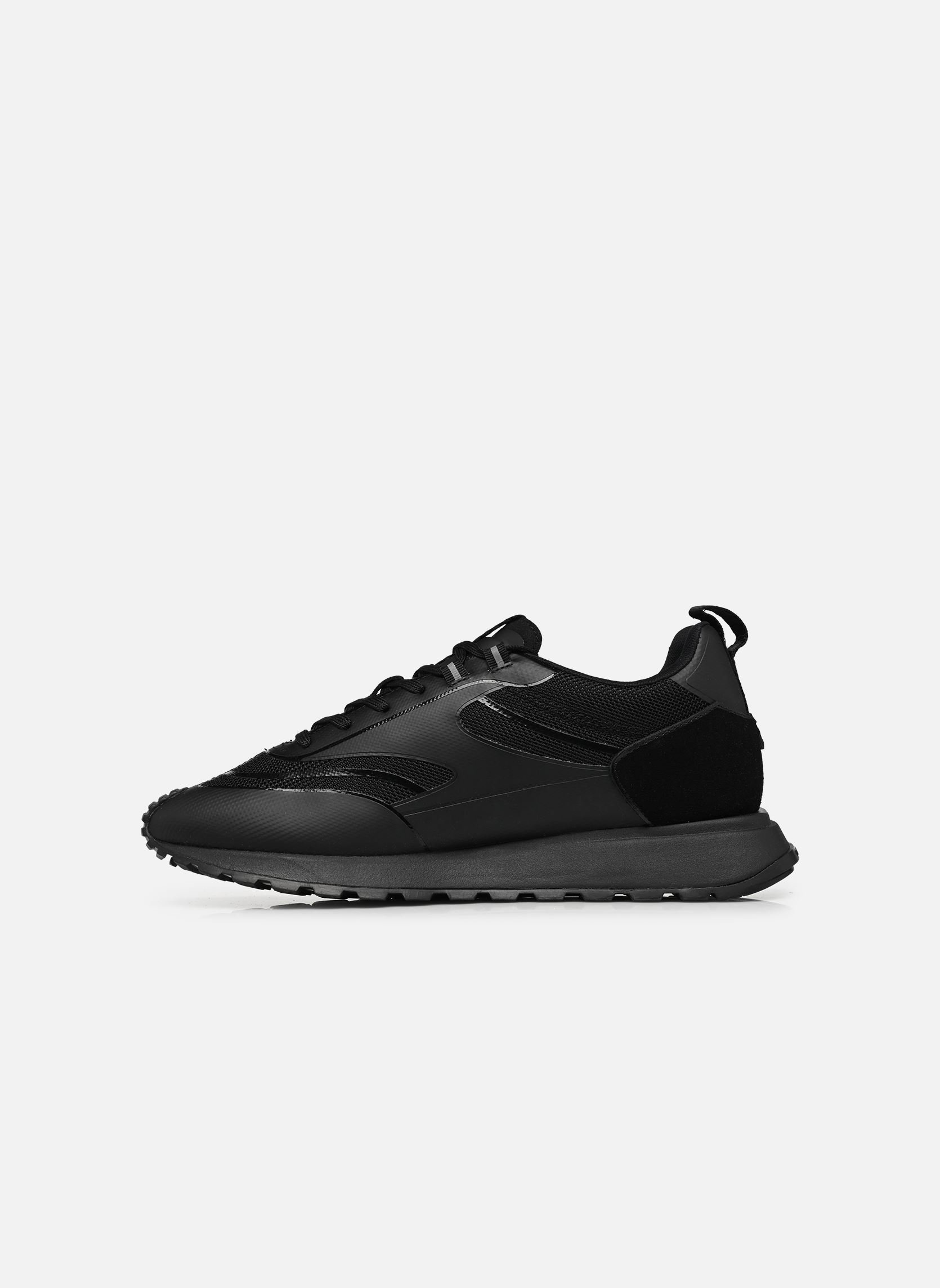 Baskets basses KAIRO Lo Lace Mix homme marron Karl Lagerfeld Baskets basses KAIRO Lo Lace Mix homme marron BLACK SUEDE & TEXT MONO