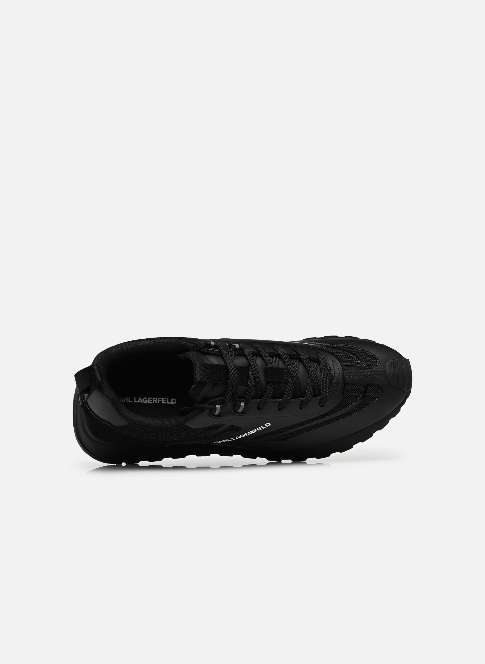 Baskets basses KAIRO Lo Lace Mix homme marron Karl Lagerfeld Baskets basses KAIRO Lo Lace Mix homme marron BLACK SUEDE & TEXT MONO