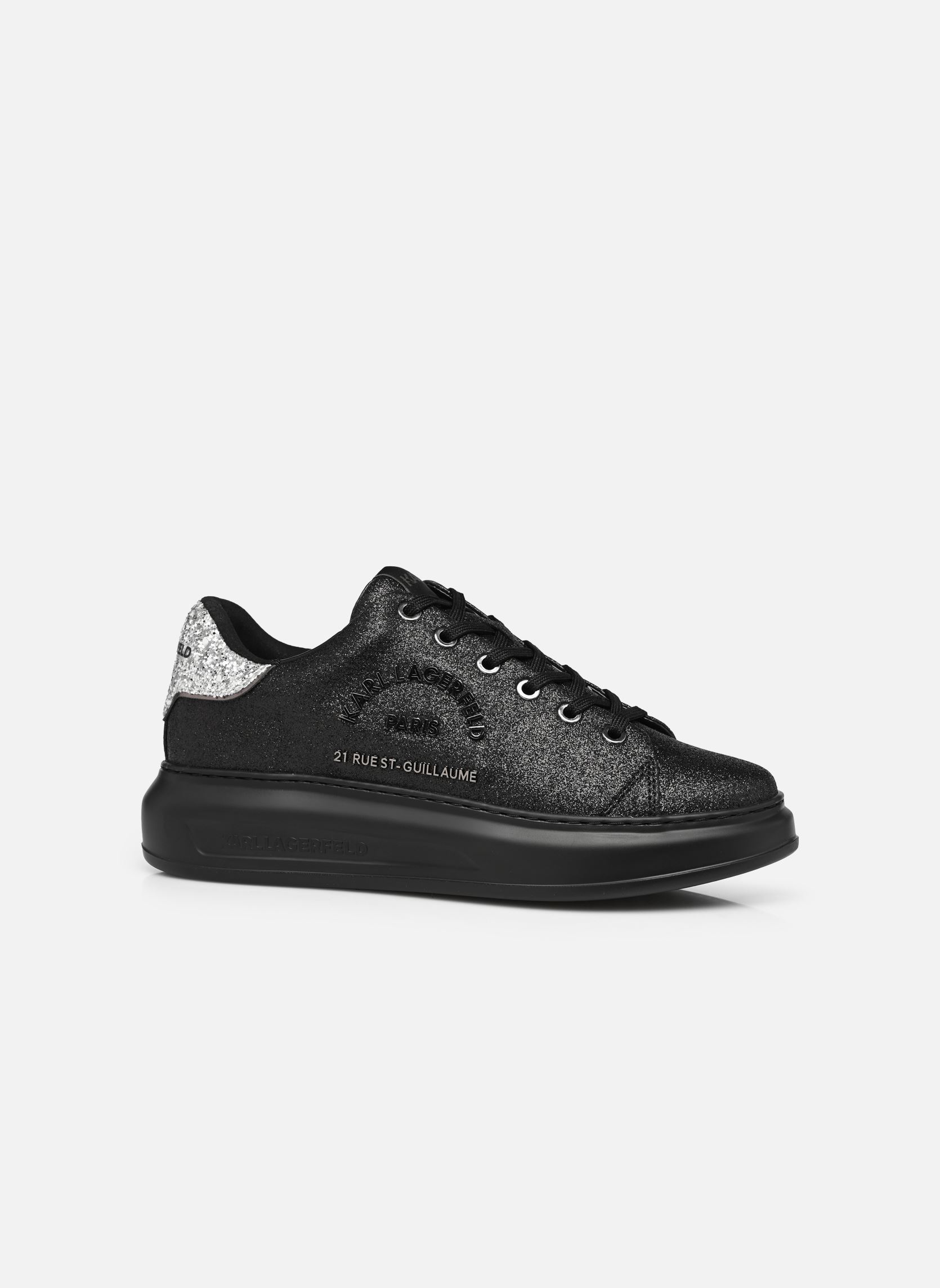 Sneakers KAPRI Maison Karl Sparkle Lo dames zwart Karl Lagerfeld Sneakers KAPRI Maison Karl Sparkle Lo dames zwart BLACK GLITTER MONO
