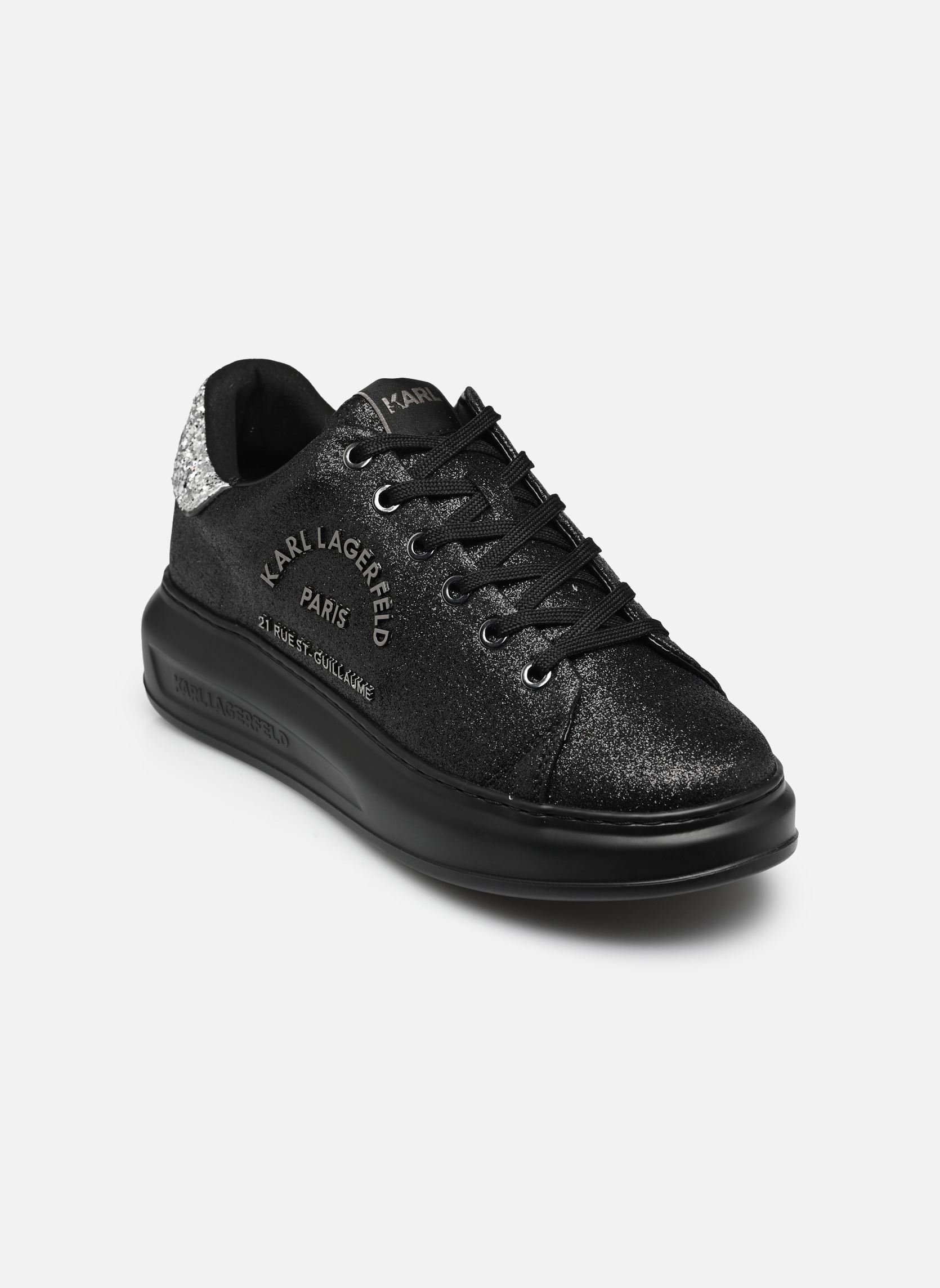 Sneakers KAPRI Maison Karl Sparkle Lo dames zwart Karl Lagerfeld Sneakers KAPRI Maison Karl Sparkle Lo dames zwart BLACK GLITTER MONO