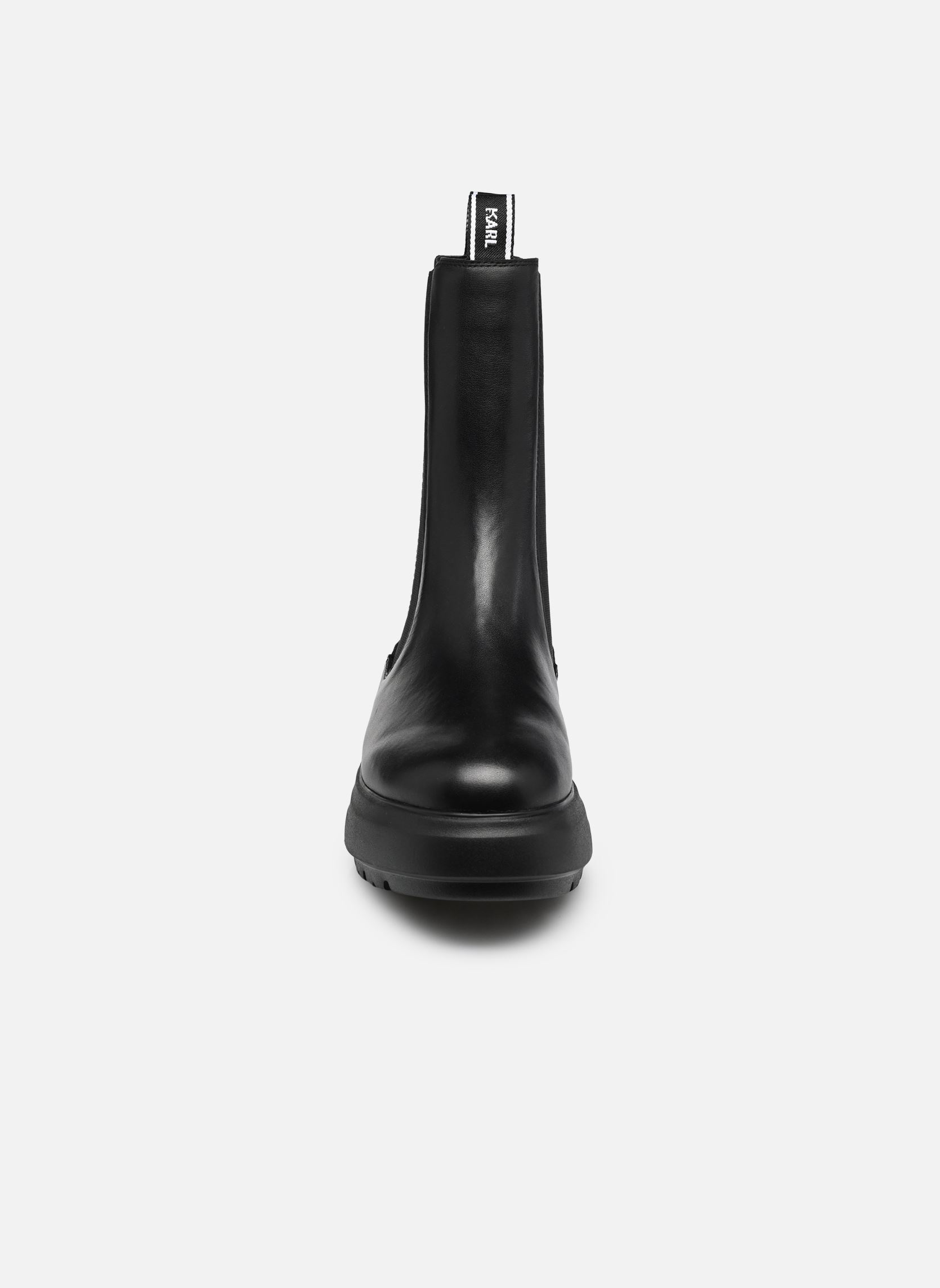 Enkellaarzen en boots KATYA Long Gore Studs Boot dames zwart Karl Lagerfeld Enkellaarzen en boots KATYA Long Gore Studs Boot dames zwart BLACK LTHR
