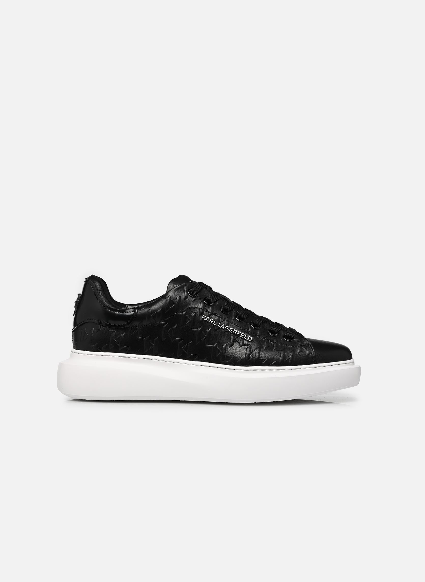 Sneaker KORE Monogram Emboss Lo herren schwarz Karl Lagerfeld Sneaker KORE Monogram Emboss Lo herren schwarz BLACK LTHR