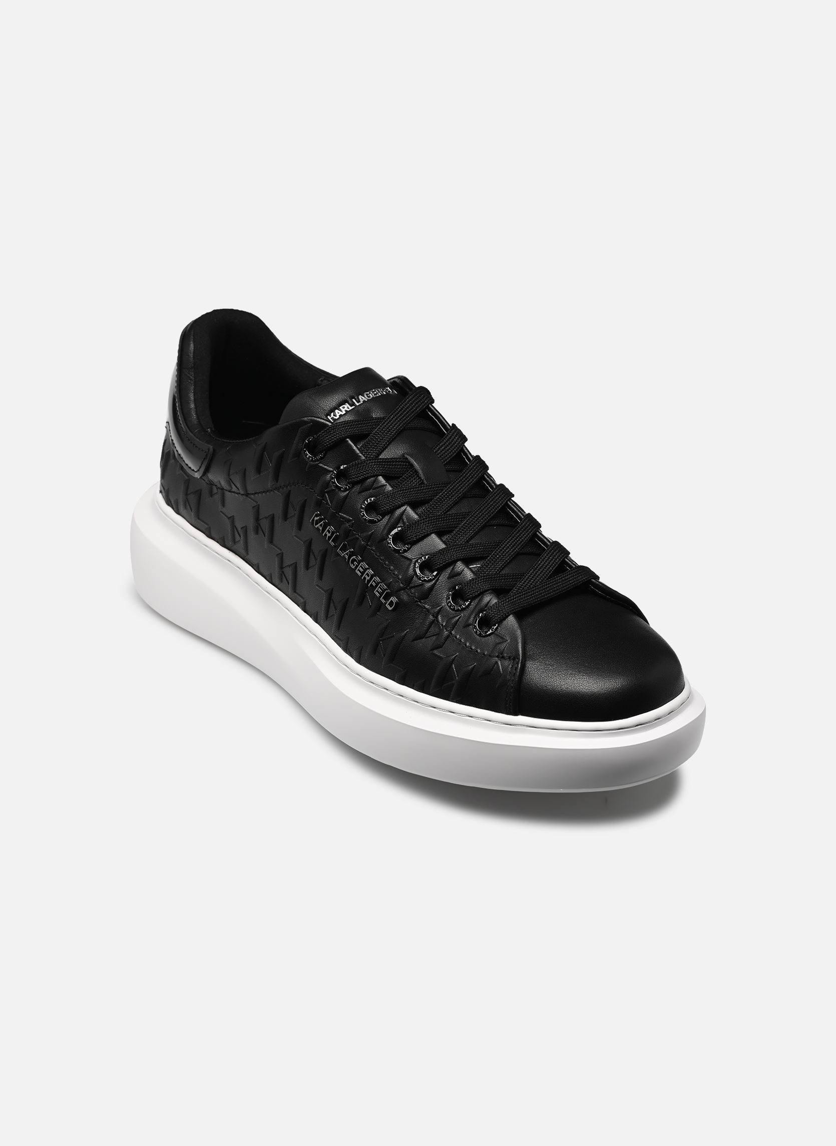 Sneaker KORE Monogram Emboss Lo herren schwarz Karl Lagerfeld Sneaker KORE Monogram Emboss Lo herren schwarz BLACK LTHR