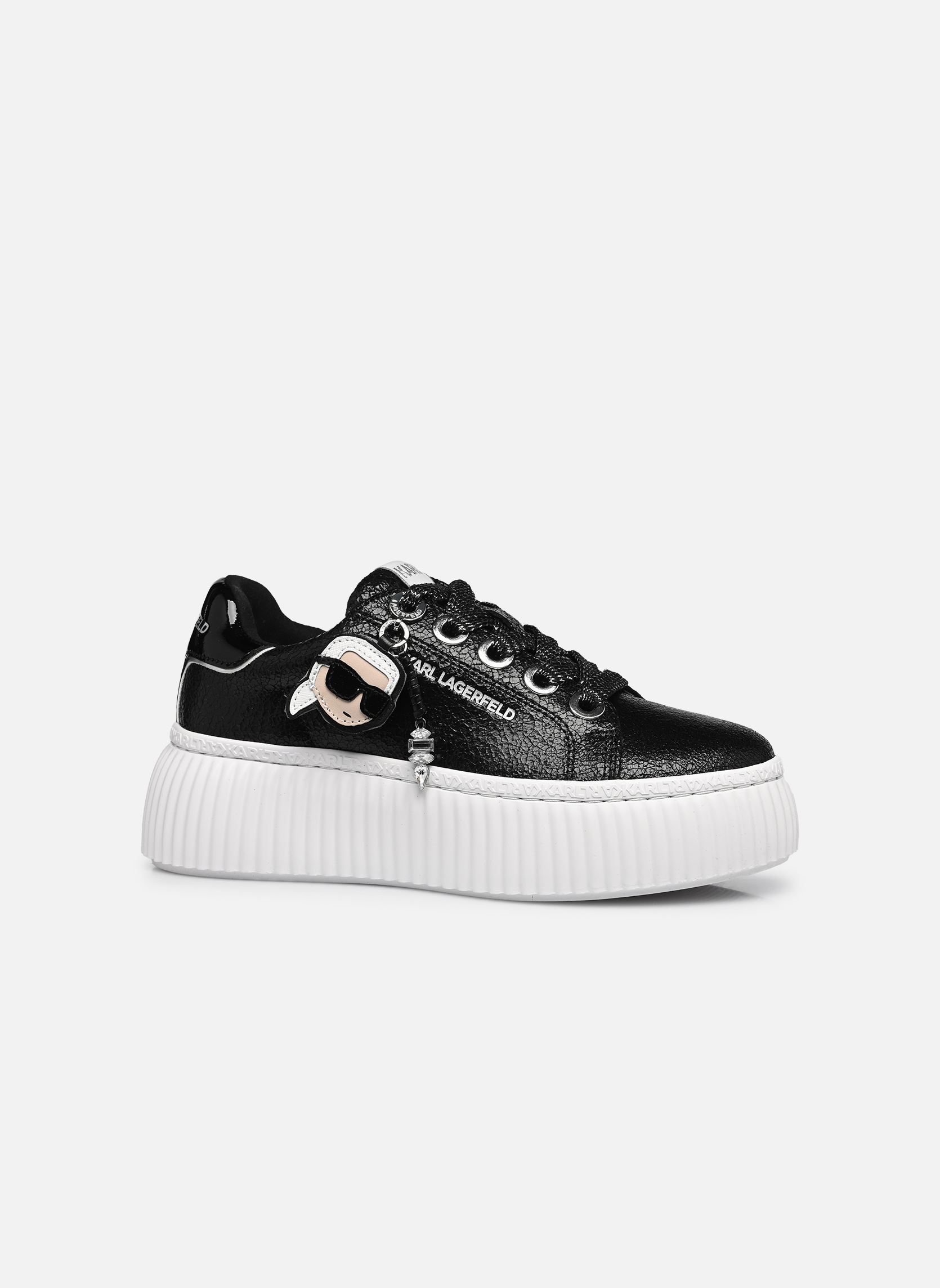 Lage sneakers KREEPER NFT Twin Pendant dames zwart Karl Lagerfeld Lage sneakers KREEPER NFT Twin Pendant dames zwart BLACK TEXTURED LTHR