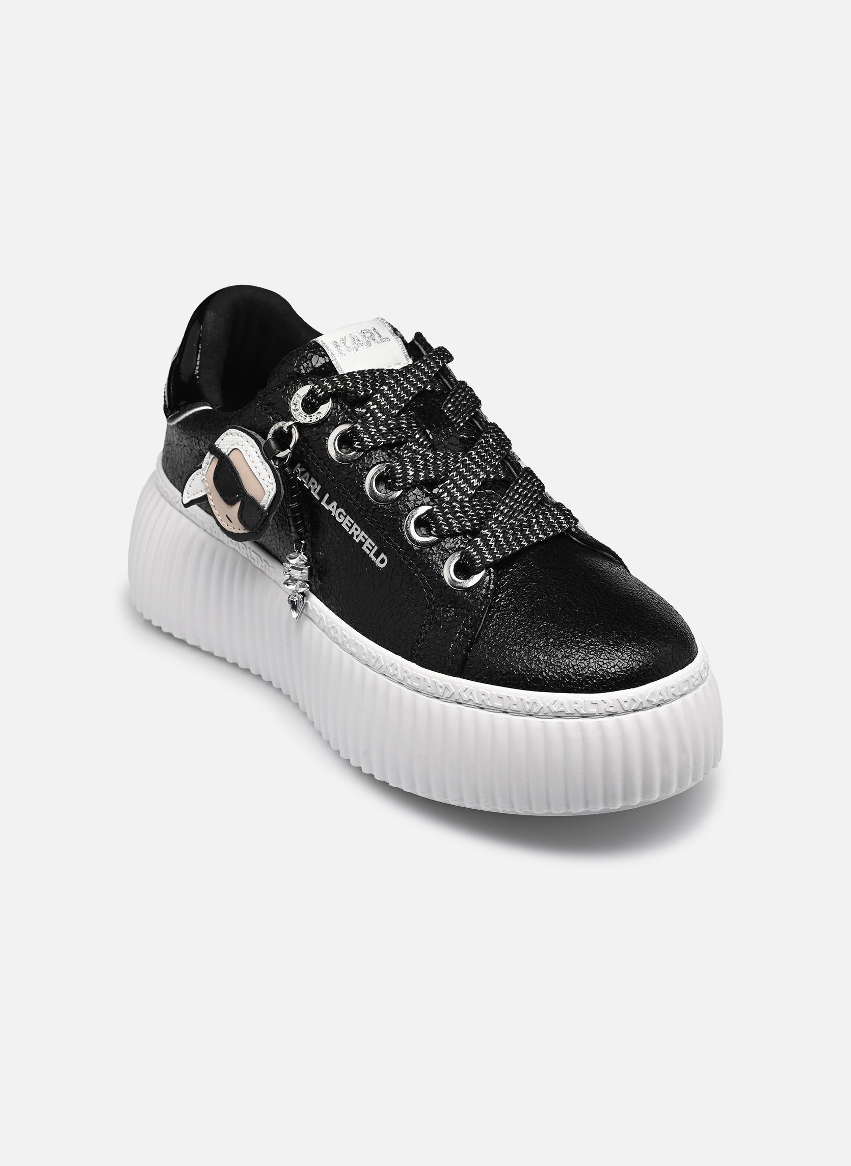 Lage sneakers KREEPER NFT Twin Pendant dames zwart Karl Lagerfeld Lage sneakers KREEPER NFT Twin Pendant dames zwart BLACK TEXTURED LTHR
