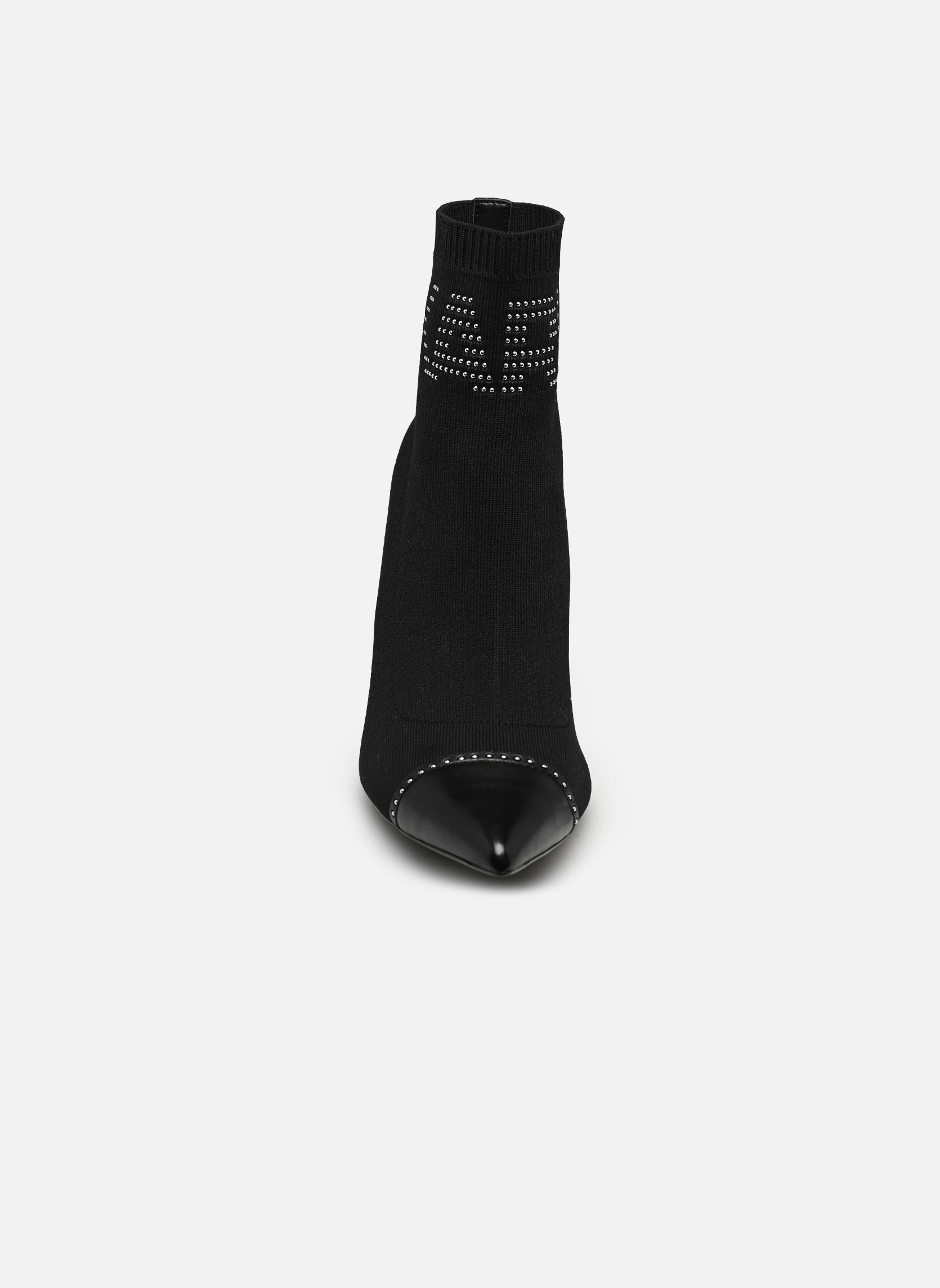Enkellaarzen en boots PANDARA Karl Studs Logo dames zwart Karl Lagerfeld Enkellaarzen en boots PANDARA Karl Studs Logo dames zwart BLACK KNIT TEXTILE