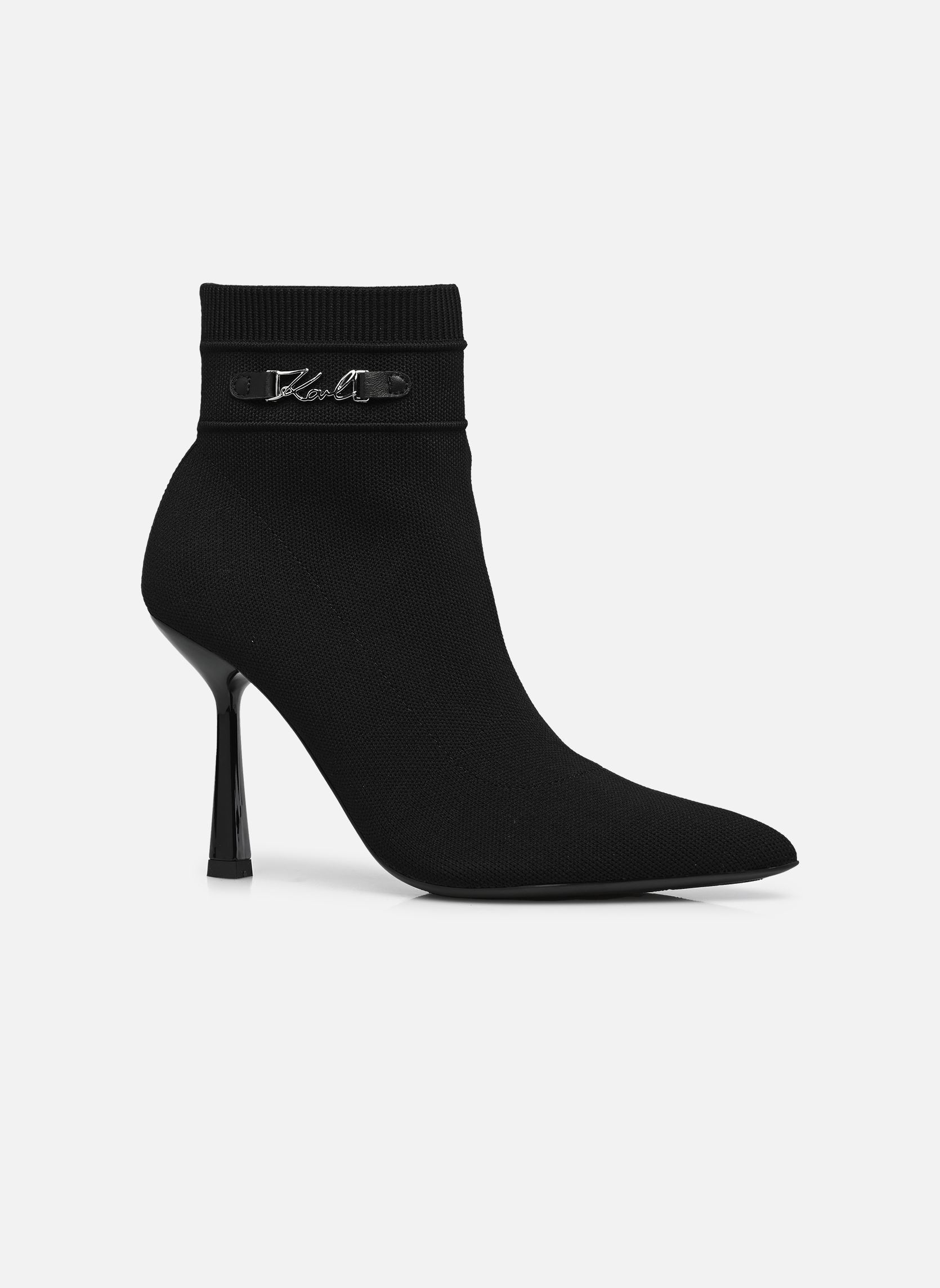 Lage enkellaarsjes PANDARA Stretch Ankle boot dames zwart Karl Lagerfeld Lage enkellaarsjes PANDARA Stretch Ankle boot dames zwart BLACK KNIT TEXTILE